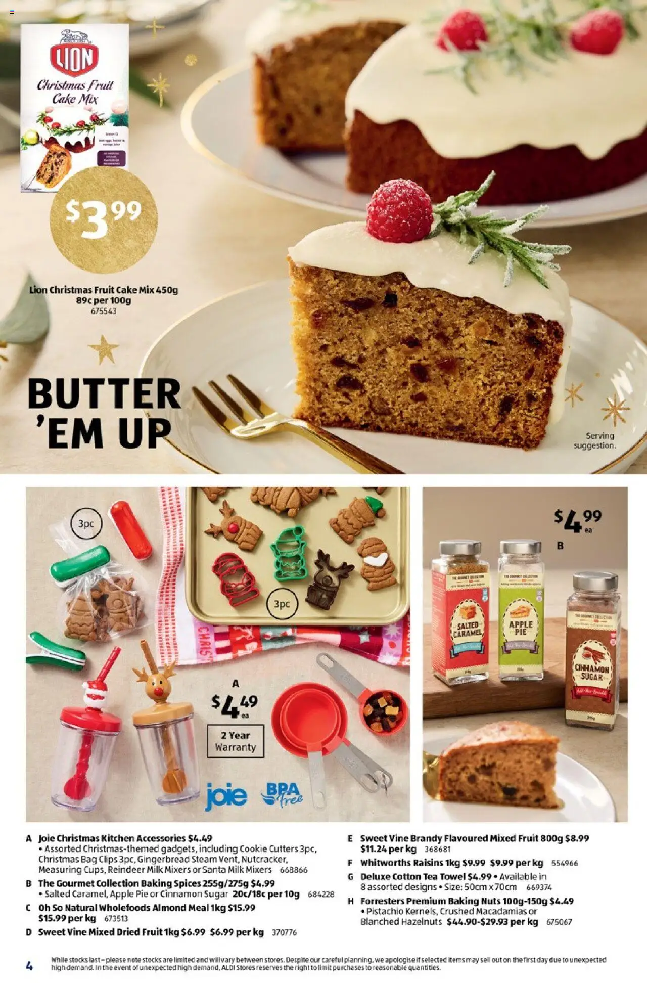 Aldi catalogue - valid from 08.10.2025 | Page: 4 | Products: Milk, Spices, Accessories, Clips