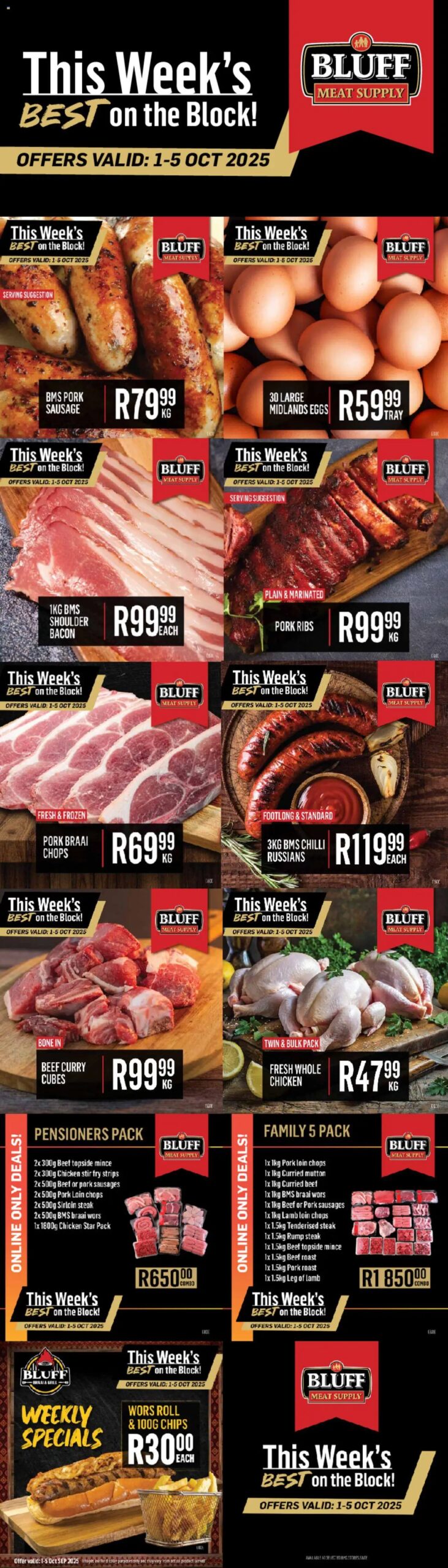 Bluff Meat Supply – This Week’s BEST on the Block! (01/10/2025 – 05/10/2025) Online