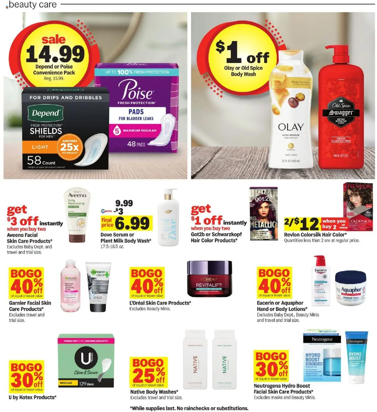 Meijer Weekly Ad - MI - valid from 24.09.2025 | Page: 34 | Products: Milk, Hair color, Cream, Water