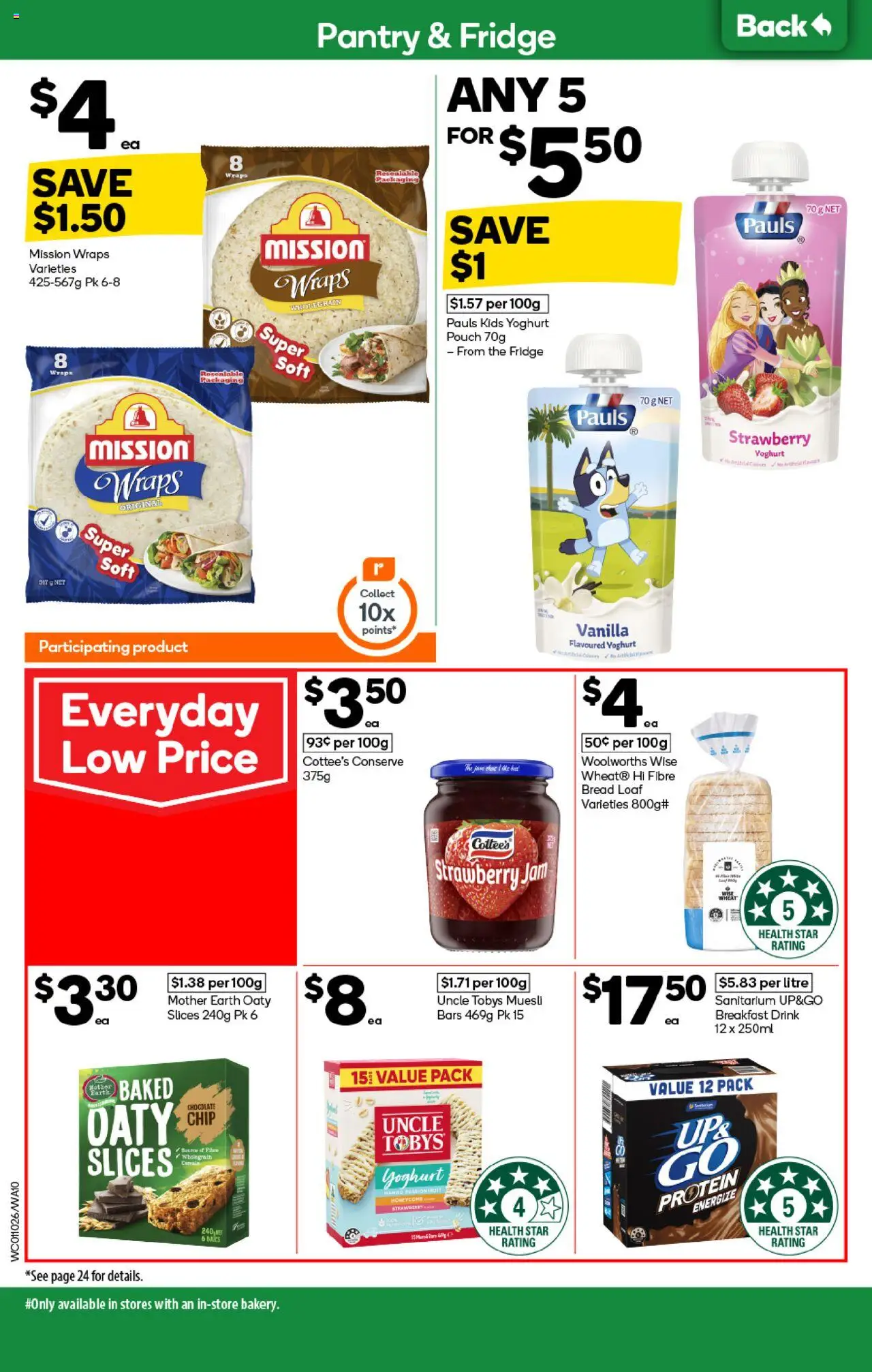 Woolworths catalogue - valid from 01.10.2025 | Page: 10 | Products: Yoghurt, Bread, Chocolate, Wheat Woolworths catalogue - valid from 01.10.2025 | Page: 10 | Products: Yoghurt, Bread, Chocolate, Wheat