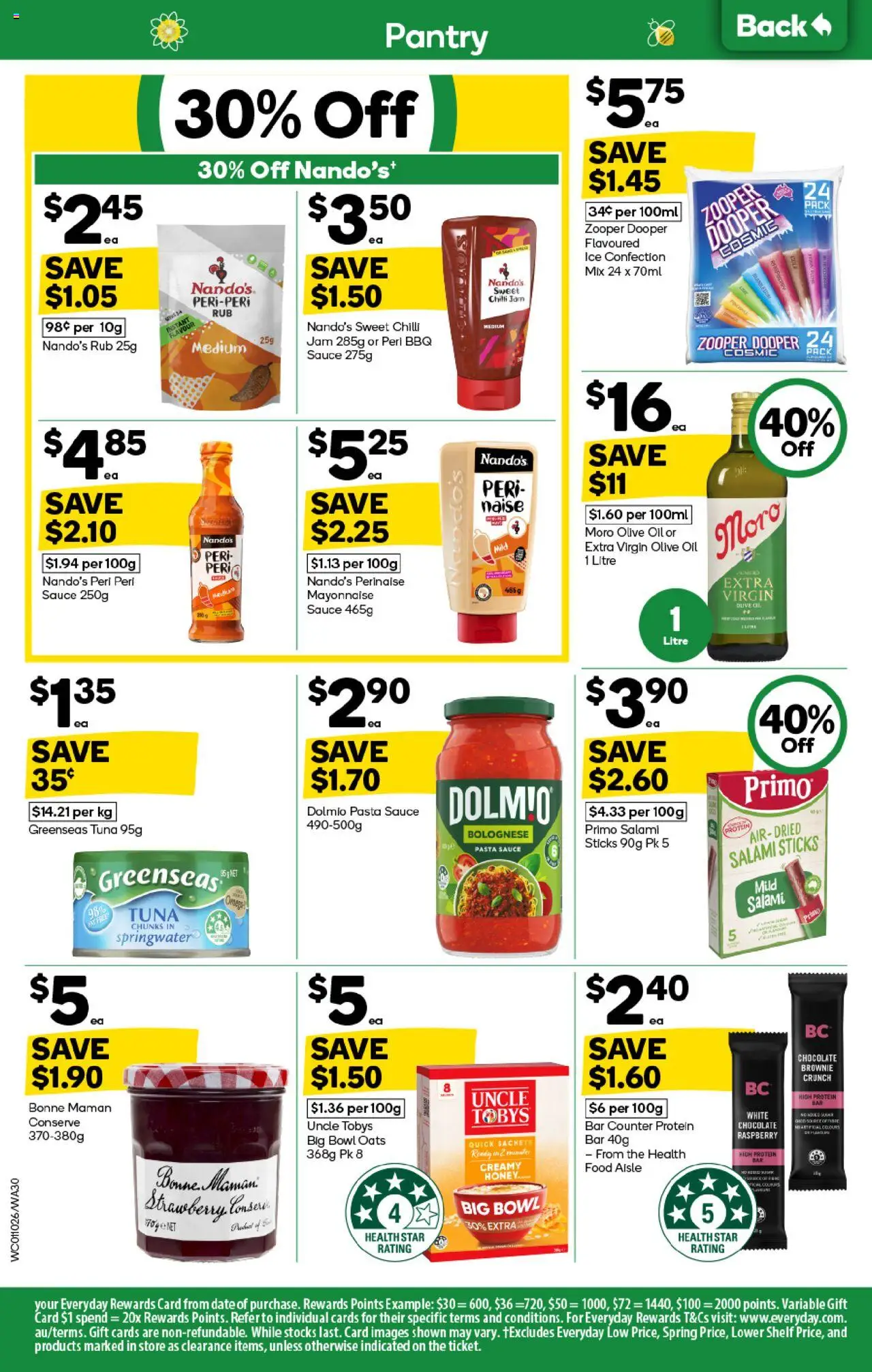 Woolworths catalogue - valid from 01.10.2025 | Page: 30 | Products: Oats, Mayonnaise, Sauce, Chilli Woolworths catalogue - valid from 01.10.2025 | Page: 30 | Products: Oats, Mayonnaise, Sauce, Chilli