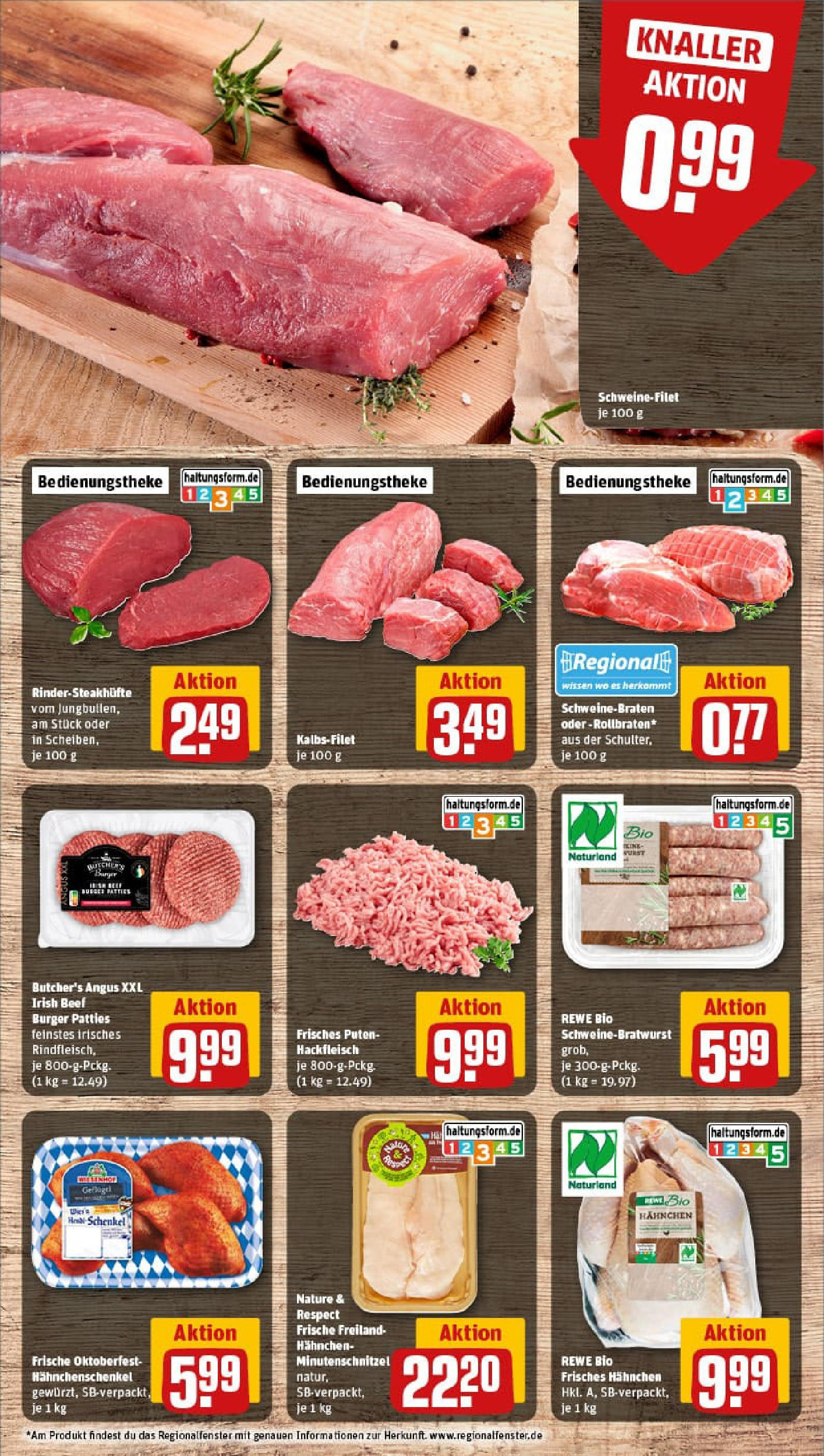 REWE Prospekt ab 14.09.2025 zum Blättern » Angebote | Seite: 8 | Produkte: Hahnchen, Hahnchenschenkel, Burger, Steak
