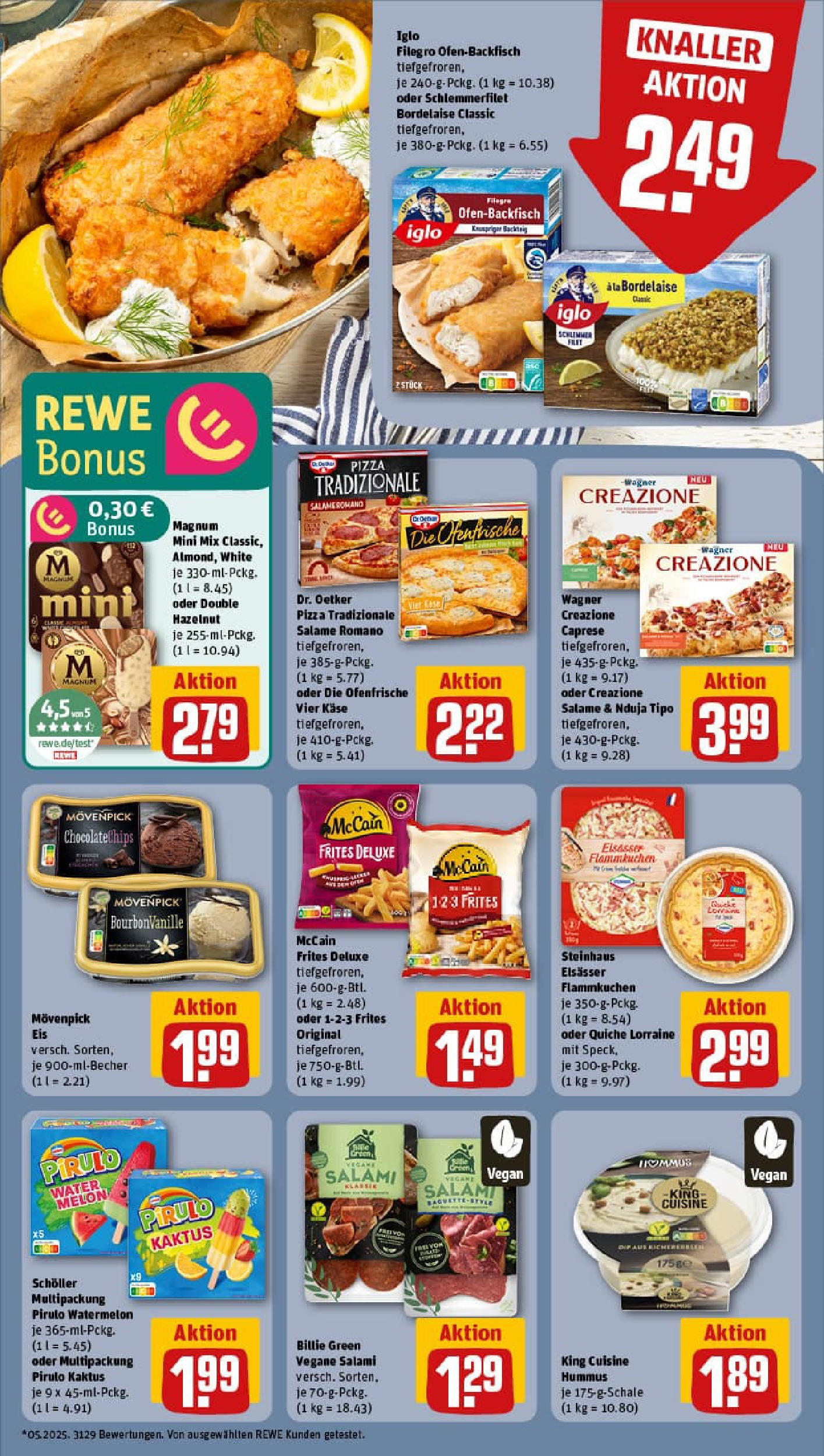 REWE Prospekt ab 14.09.2025 zum Blättern » Angebote | Seite: 14 | Produkte: Käse, McCain, Movenpick eis, Pizza