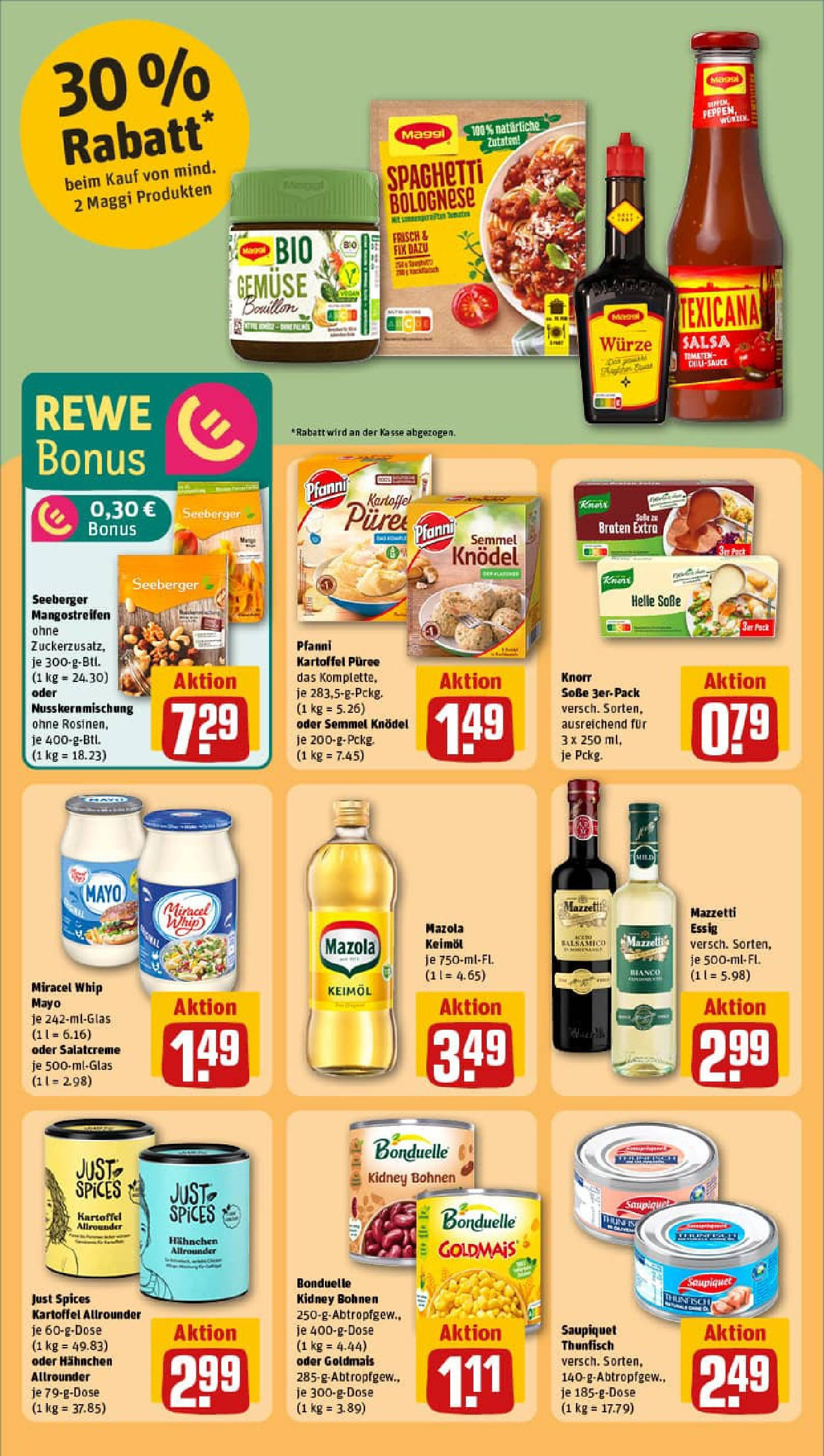 REWE Prospekt ab 14.09.2025 zum Blättern » Angebote | Seite: 18 | Produkte: Essig, Knorr, Gemüse, Soße