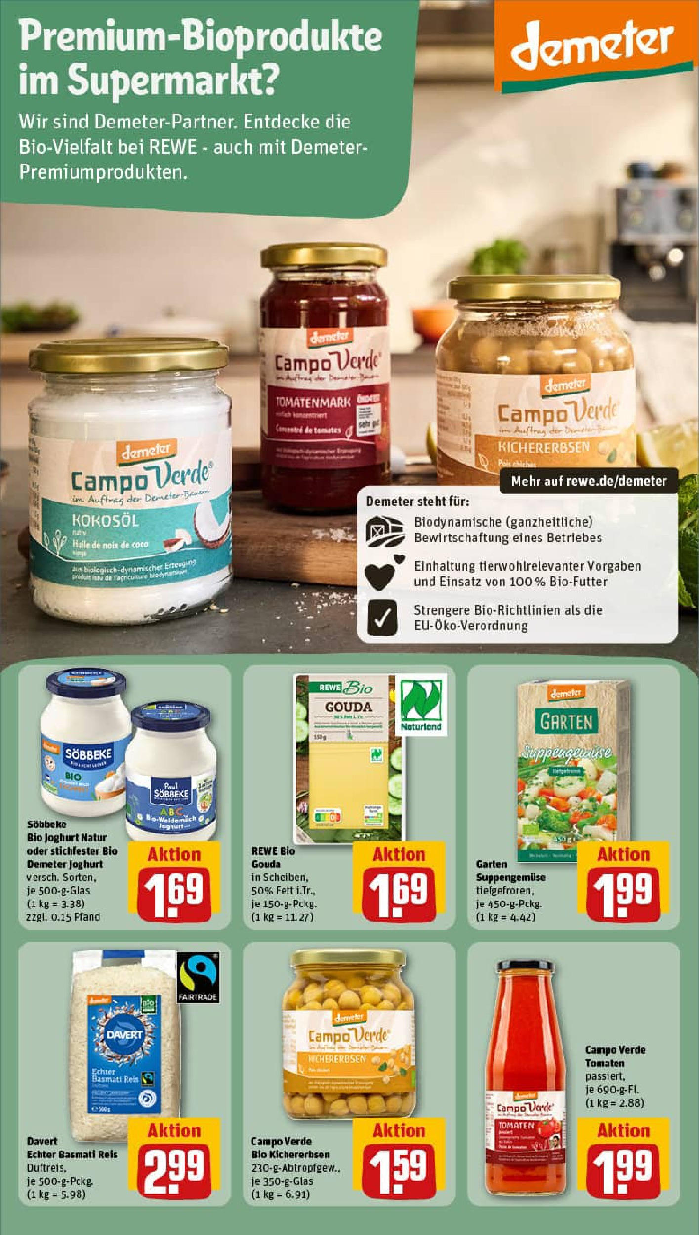 REWE Prospekt ab 14.09.2025 zum Blättern » Angebote | Seite: 24 | Produkte: Joghurt, Gouda, Tomaten, Reis