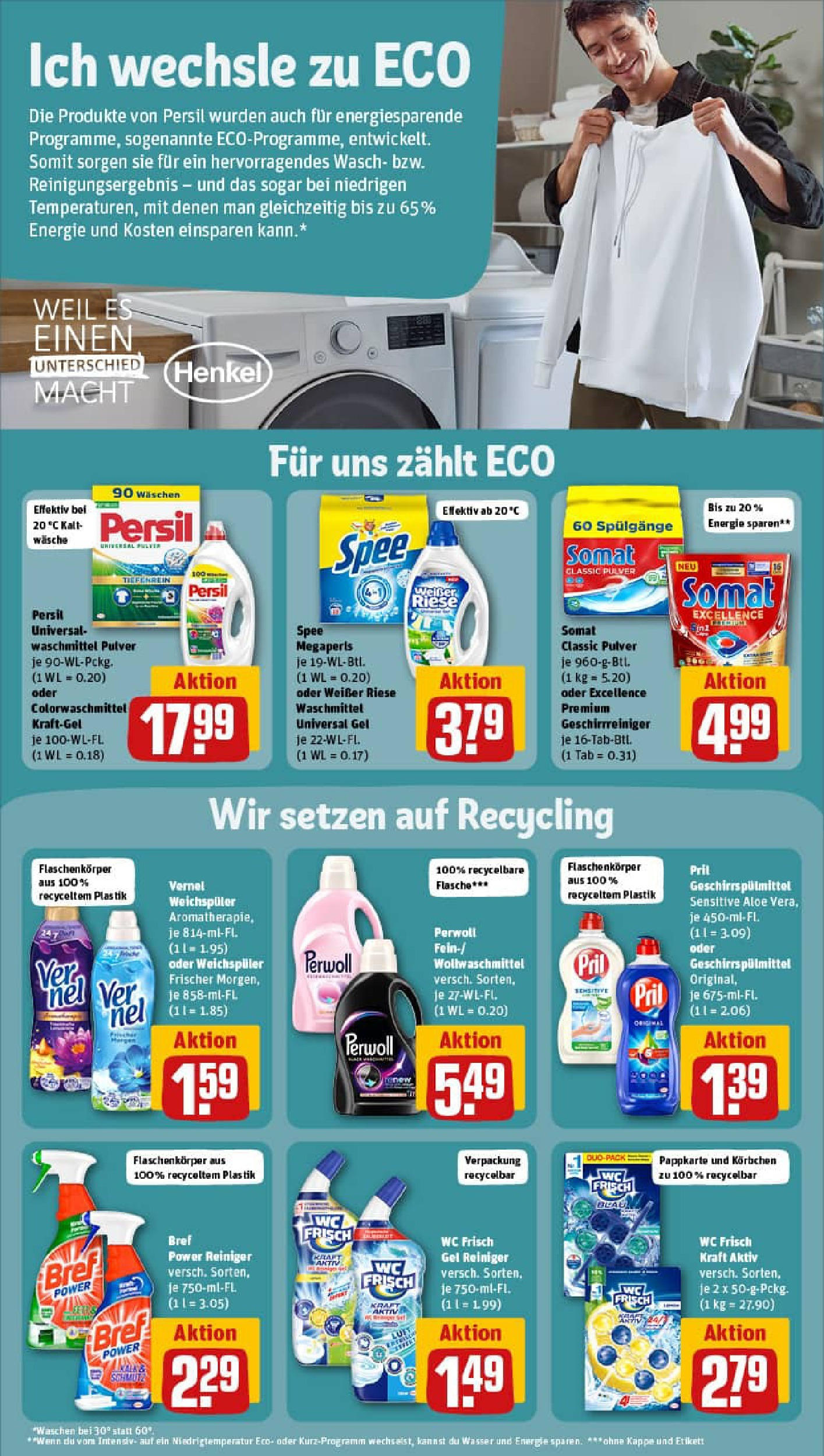 REWE Prospekt ab 14.09.2025 zum Blättern » Angebote | Seite: 21 | Produkte: Perwoll, Pril, Vernel, Persil