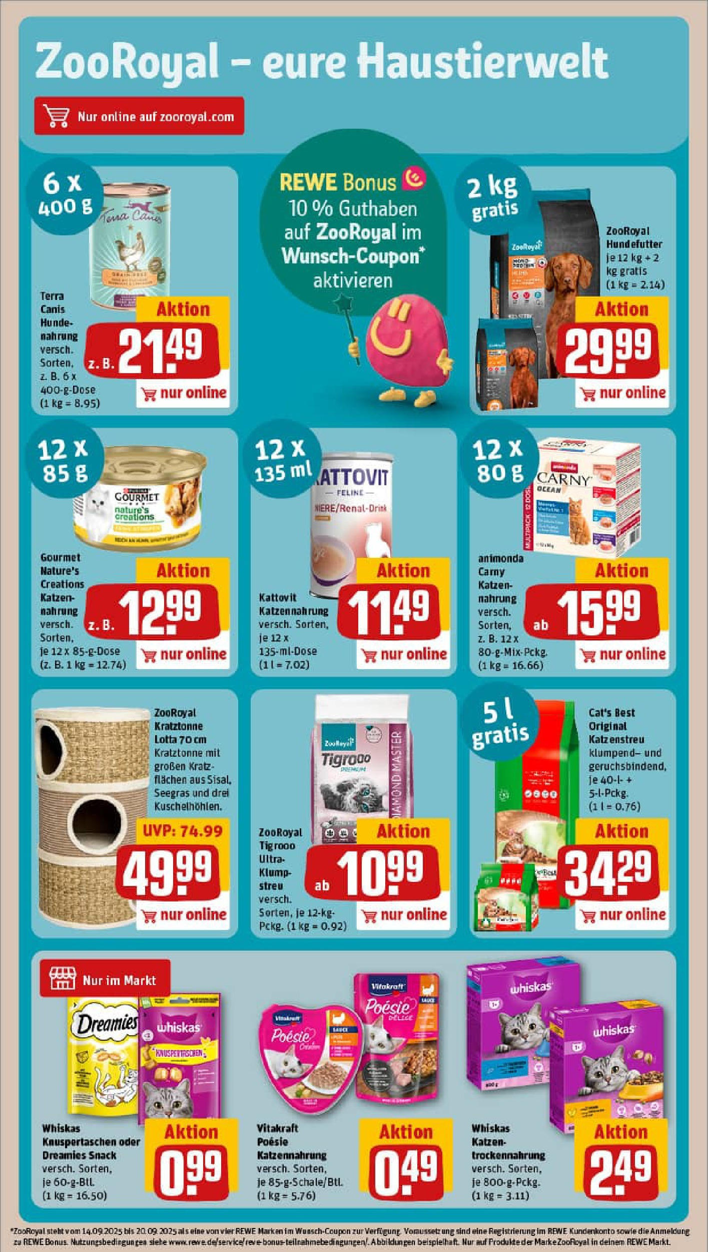 REWE Prospekt ab 14.09.2025 zum Blättern » Angebote | Seite: 23 | Produkte: Whiskas