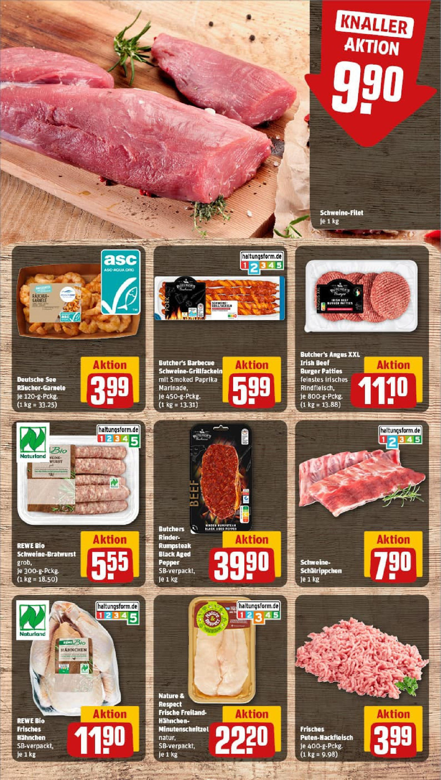 REWE Prospekt ab 14.09.2025 zum Blättern » Angebote | Seite: 8 | Produkte: Rumpsteak, Schweinefilet, Wurst, Steak