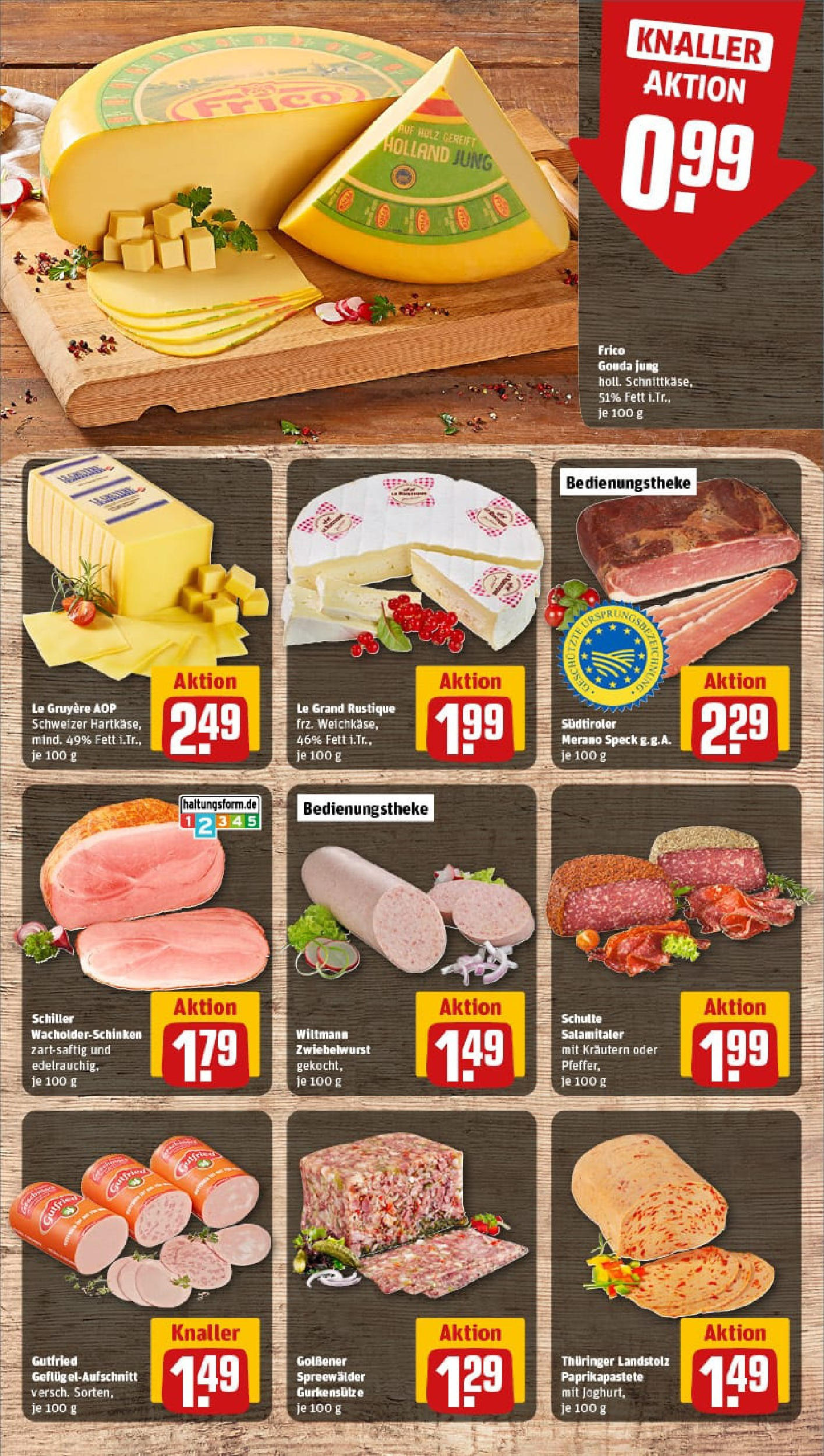 REWE Prospekt ab 14.09.2025 zum Blättern » Angebote | Seite: 9 | Produkte: Gouda, Salami