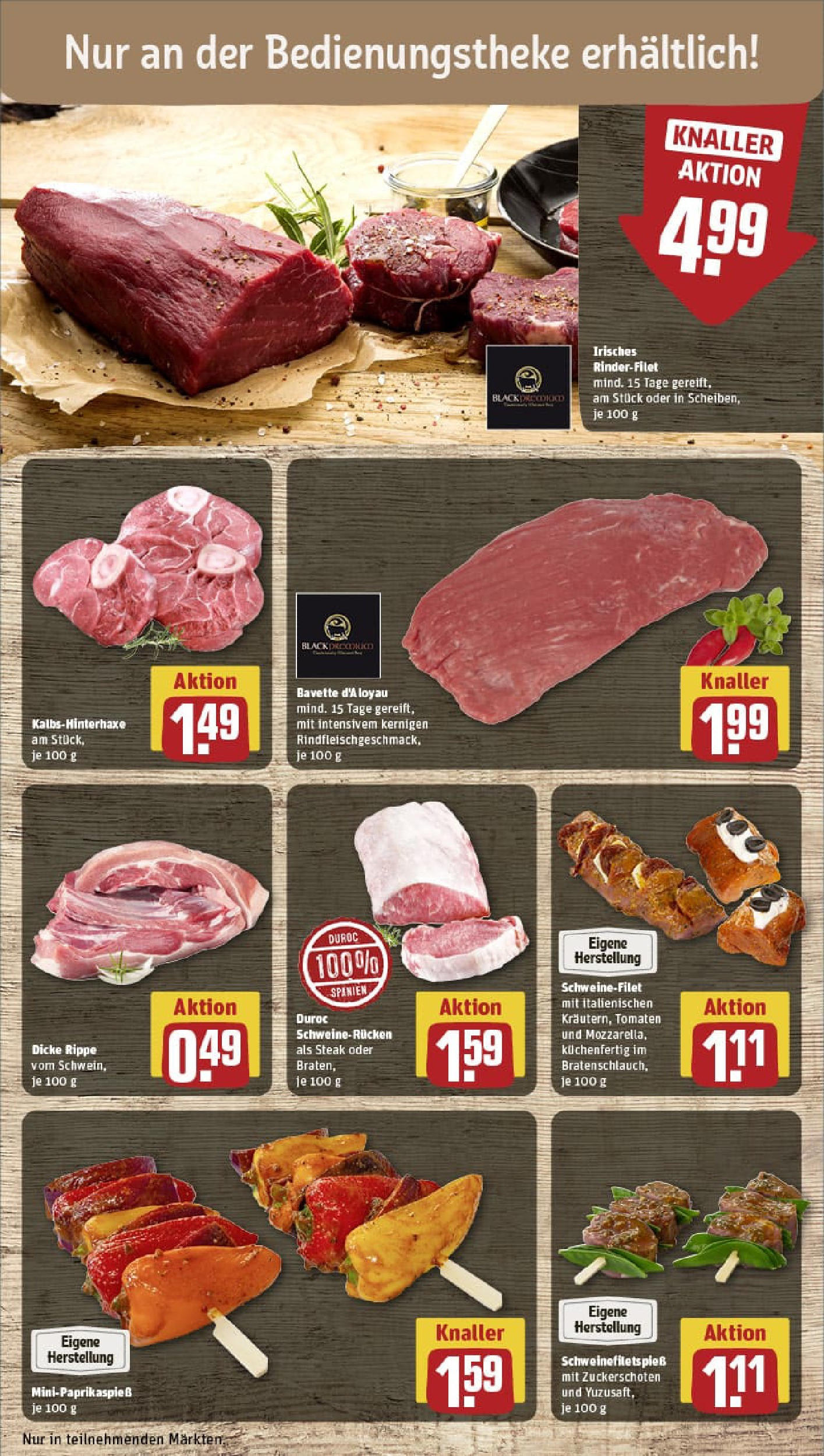 REWE Prospekt ab 14.09.2025 zum Blättern » Angebote | Seite: 10 | Produkte: Rinderfilet, Tomaten, Schweinefilet, Steak