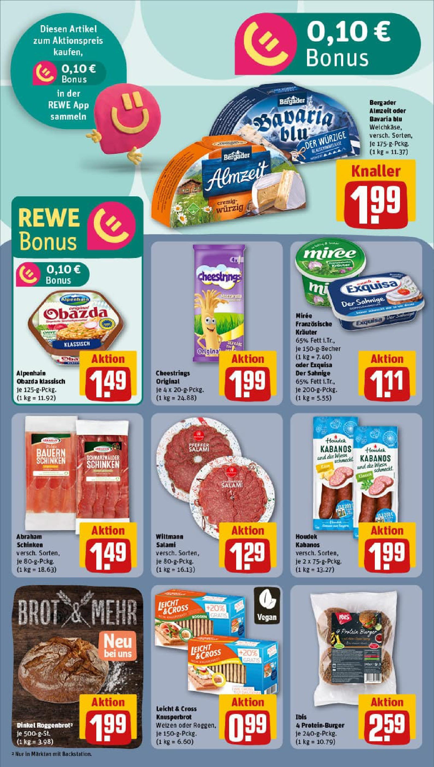 REWE Prospekt ab 14.09.2025 zum Blättern » Angebote | Seite: 12 | Produkte: Exquisa, Brot, Salami, Schinken
