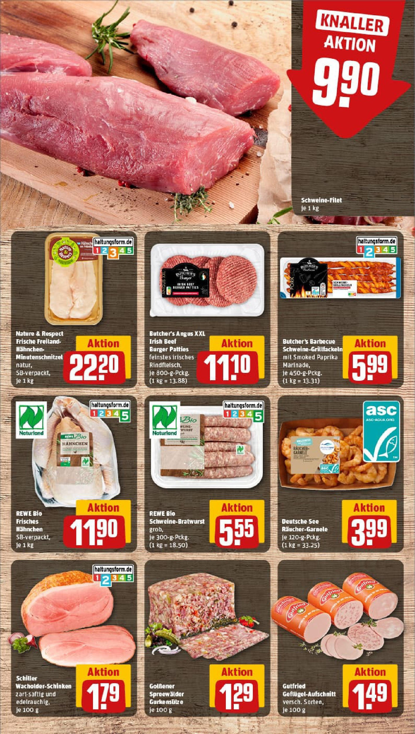 REWE Prospekt ab 14.09.2025 zum Blättern » Angebote | Seite: 6 | Produkte: Hahnchen, Burger, Schweinefilet, Paprika