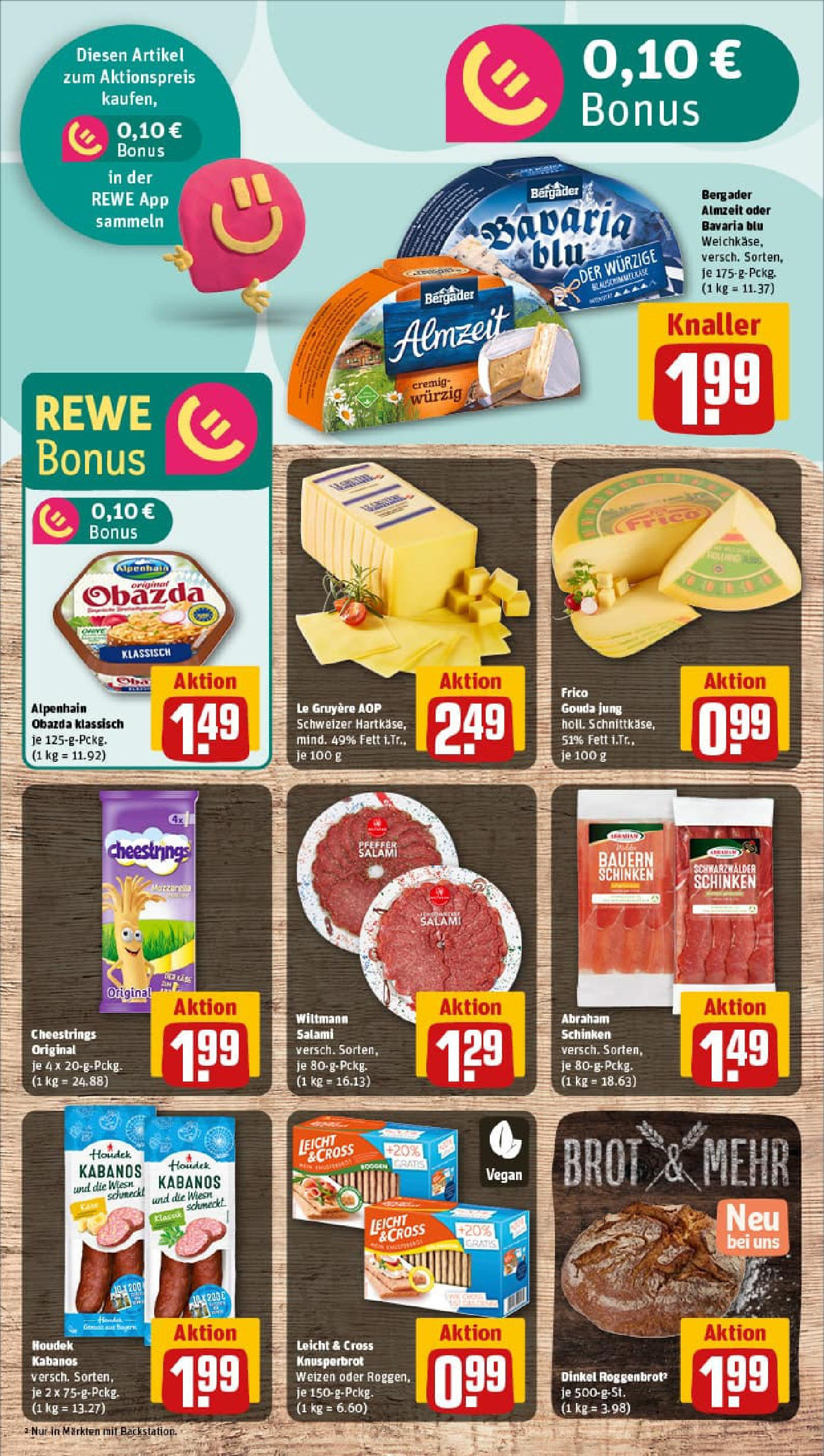 REWE Prospekt ab 14.09.2025 zum Blättern » Angebote | Seite: 7 | Produkte: Gouda, Brot, Salami, Schinken