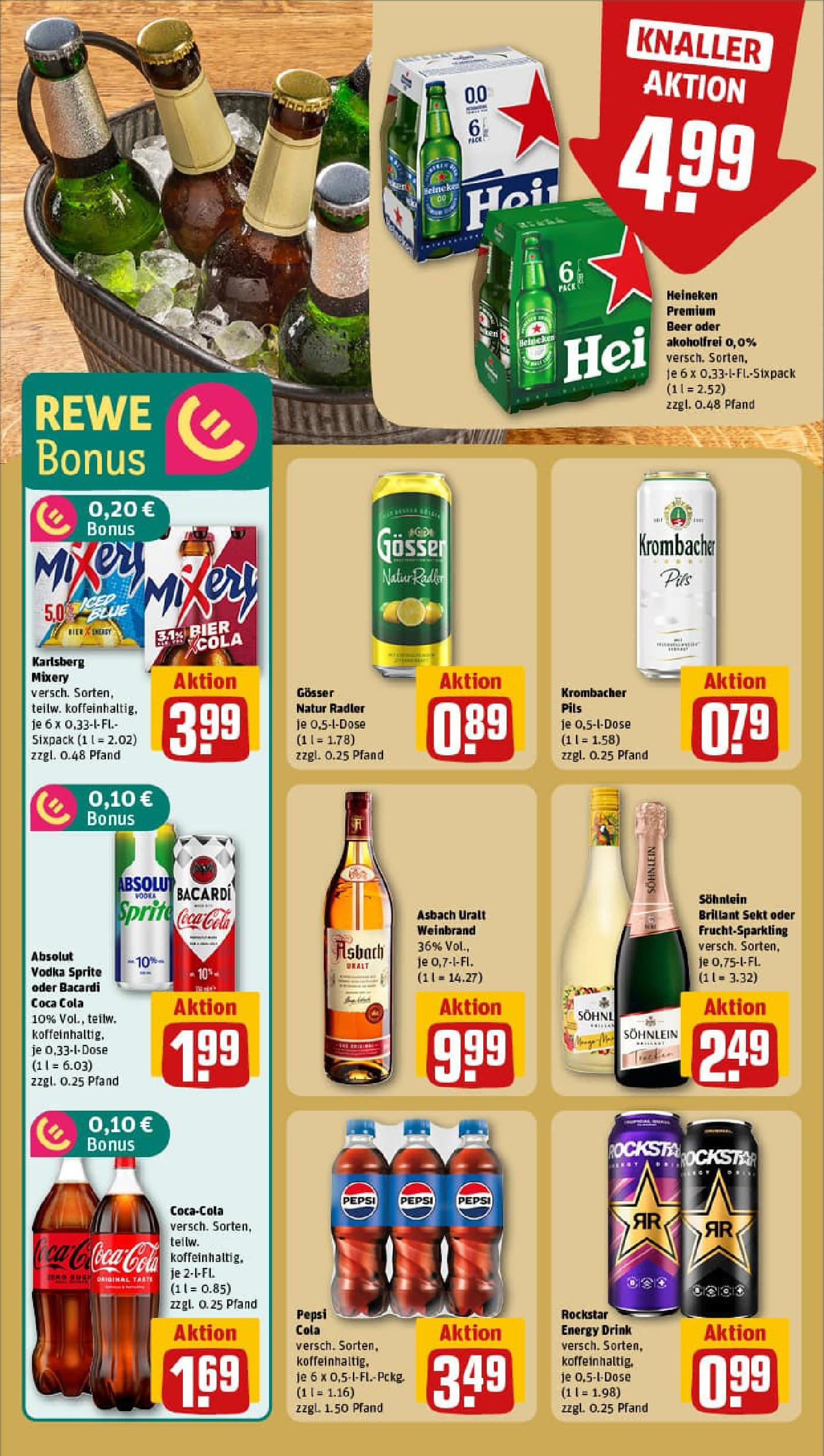 REWE Prospekt ab 14.09.2025 zum Blättern » Angebote | Seite: 9 | Produkte: Cola, Sekt, Krombacher, Pepsi