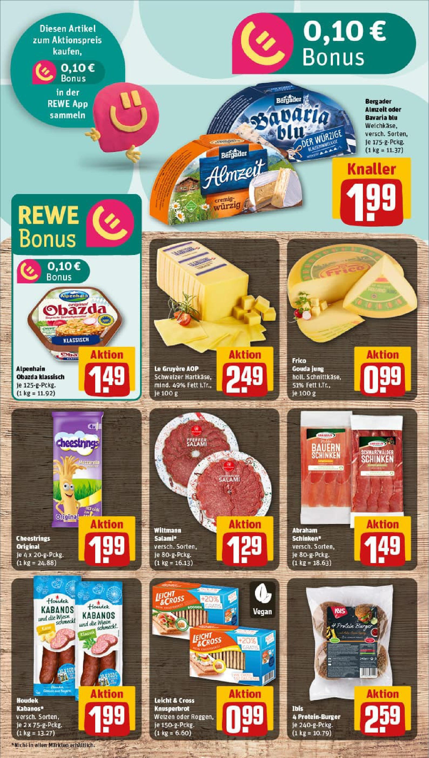 REWE Prospekt ab 14.09.2025 zum Blättern » Angebote | Seite: 7 | Produkte: Gouda, Burger, Salami, Schinken