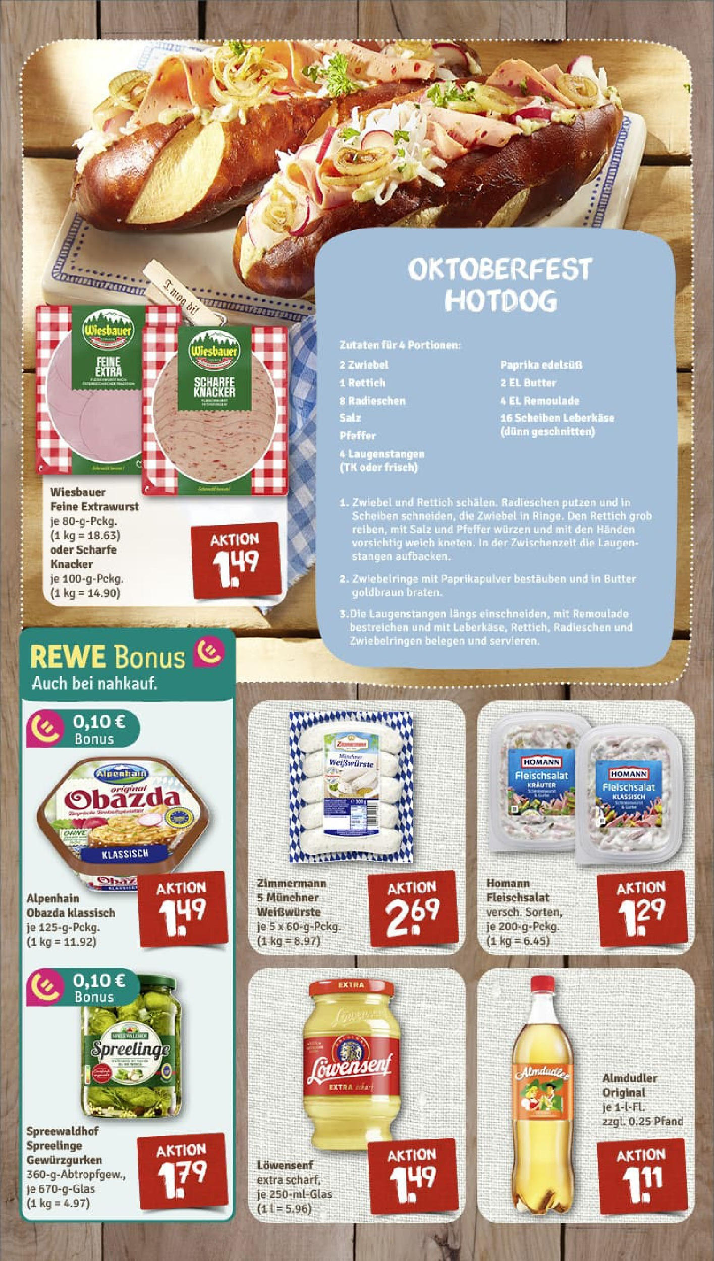 REWE Prospekt ab 14.09.2025 zum Blättern » Angebote | Seite: 6 | Produkte: Butter, Paprika, Salz, Pfeffer