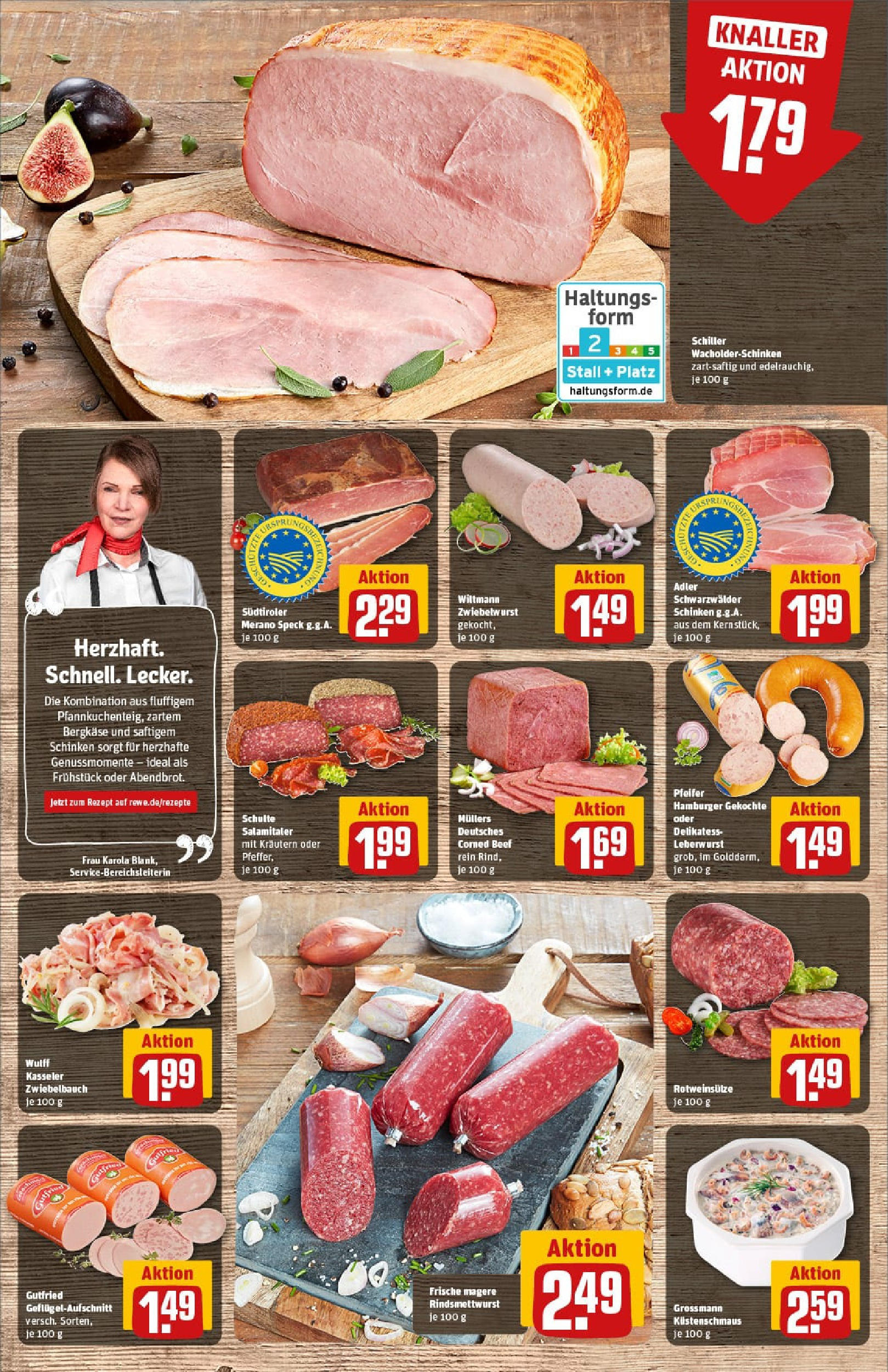 REWE Prospekt ab 14.09.2025 zum Blättern » Angebote | Seite: 10 | Produkte: Pfeffer, Salami, Schinken