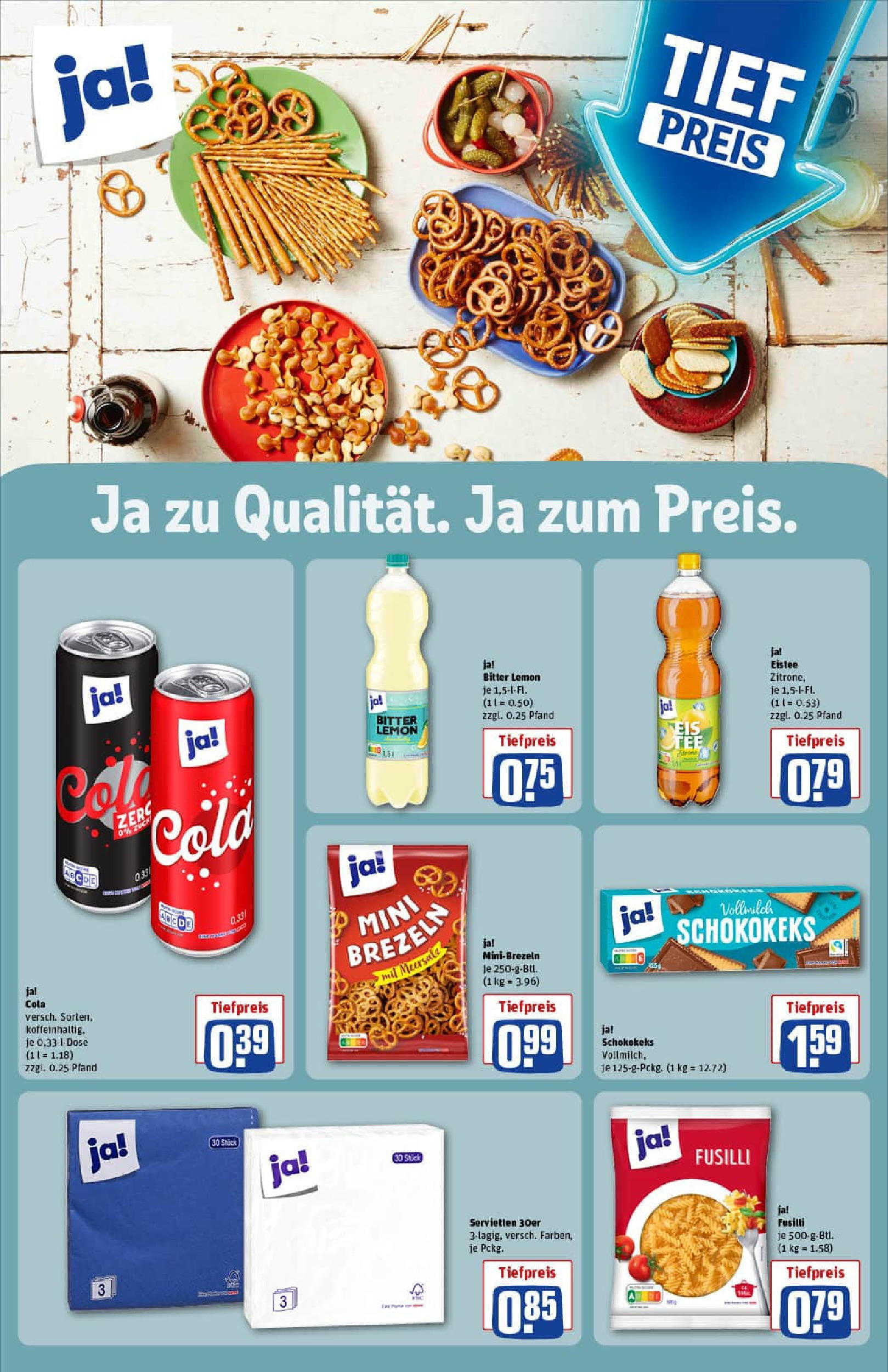 REWE Prospekt ab 14.09.2025 zum Blättern » Angebote | Seite: 16 | Produkte: Cola, Zitrone, Pasta