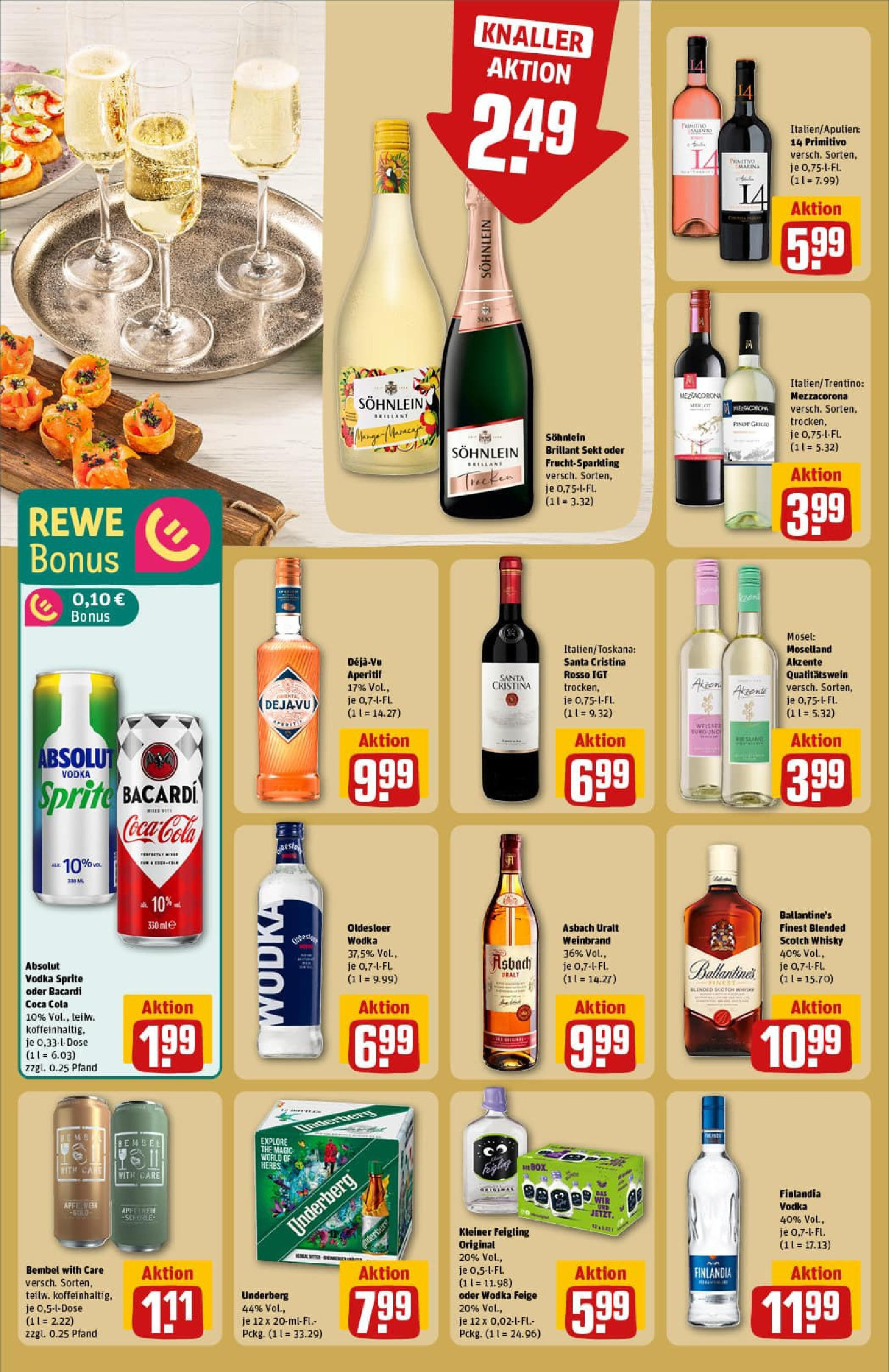 REWE Prospekt ab 14.09.2025 zum Blättern » Angebote | Seite: 22 | Produkte: Cola, Kleiner feigling, Box, Wodka