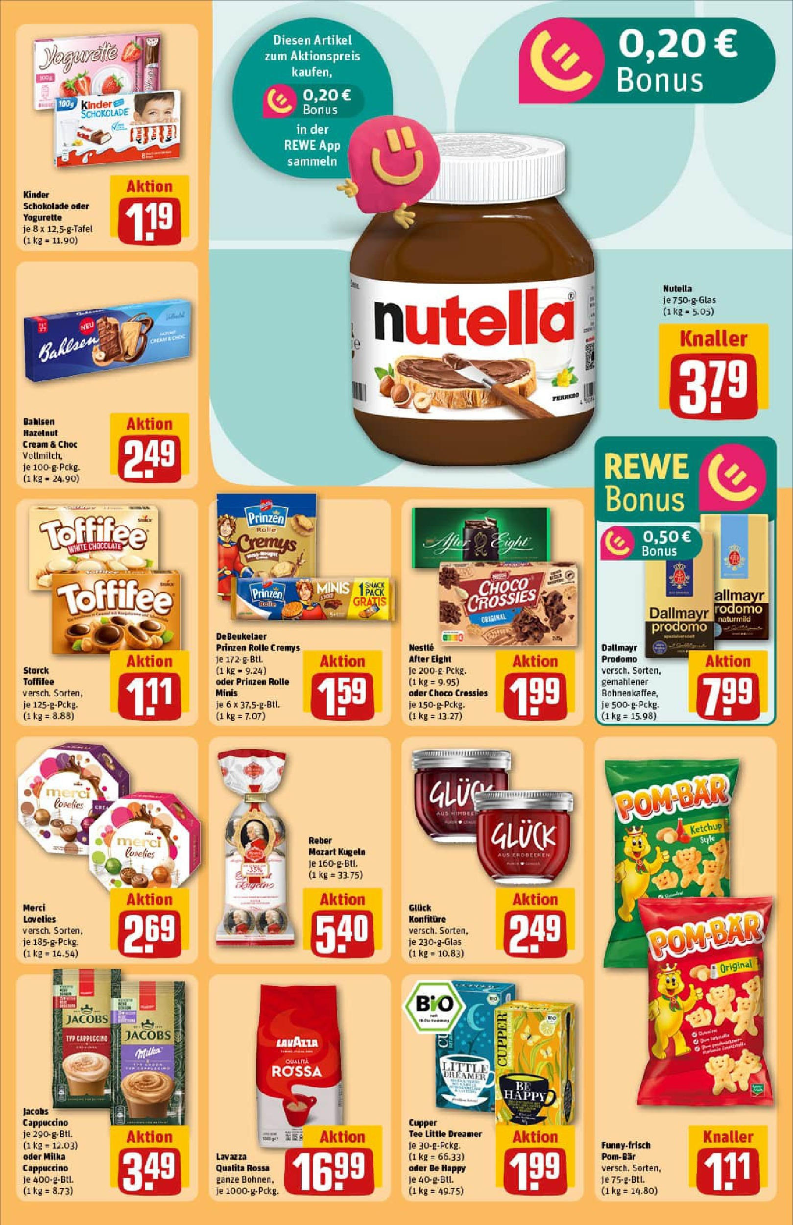 REWE Prospekt ab 14.09.2025 zum Blättern » Angebote | Seite: 23 | Produkte: Merci, Lavazza, Yogurette, Schokolade