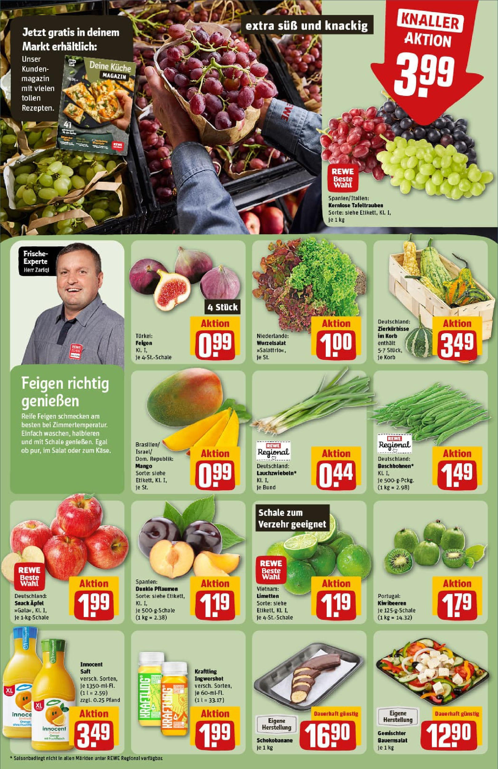 REWE Prospekt ab 14.09.2025 zum Blättern » Angebote | Seite: 6 | Produkte: Korb, Küche, Äpfel, Saft