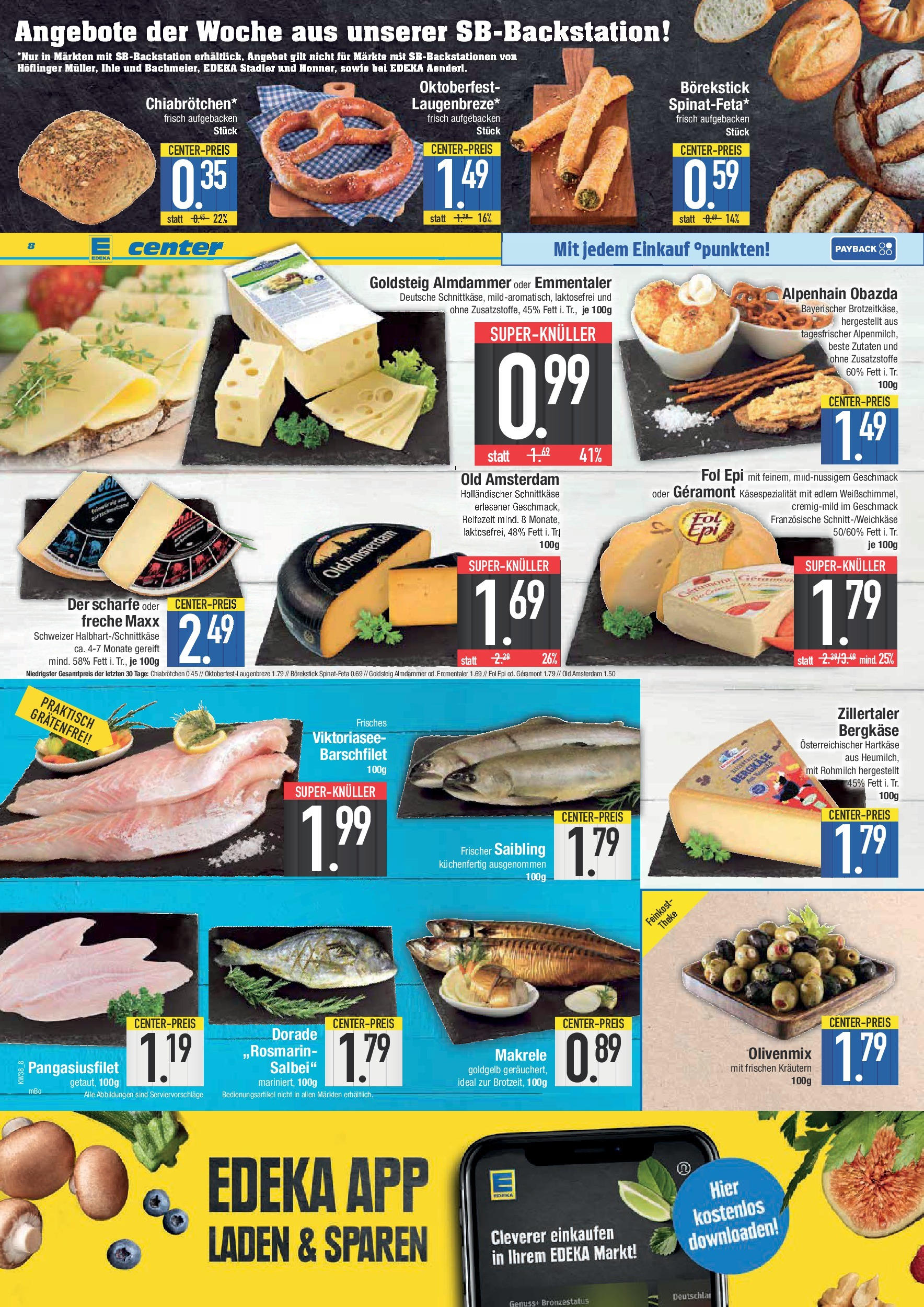 Edeka prospekt Straubing	 (ab 14.09.2025) » Angebote Online | Seite: 8 | Produkte: Dorade, Geramont, Theke