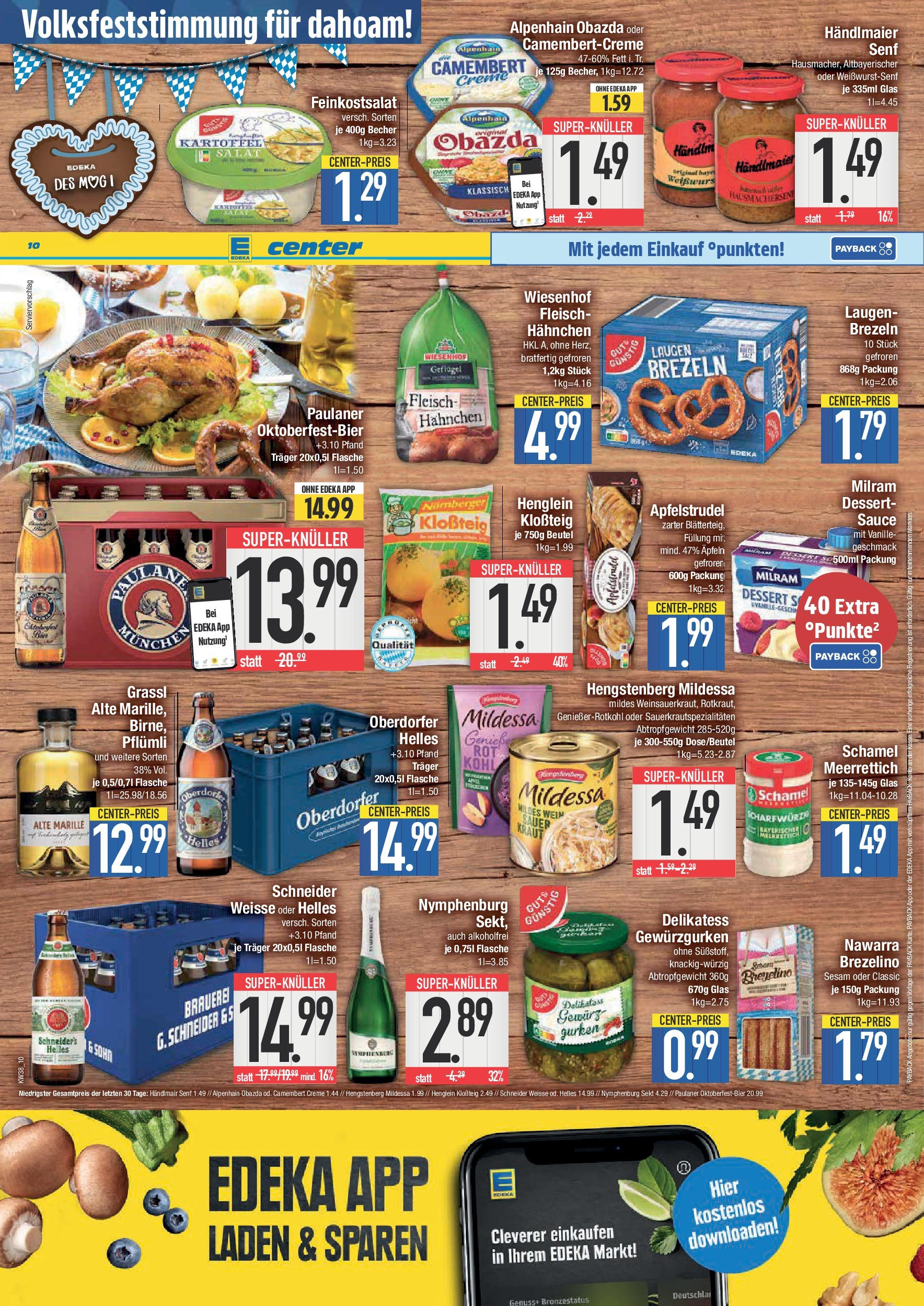 Edeka prospekt Straubing	 (ab 14.09.2025) » Angebote Online | Seite: 10 | Produkte: Milram, Wein, Gurken, Paulaner