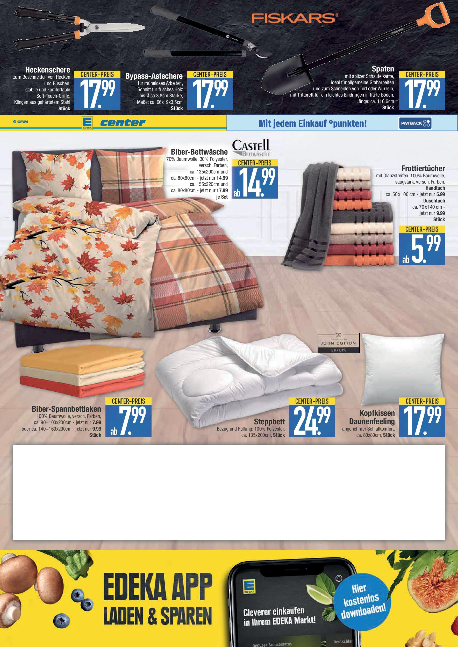 Edeka prospekt Krumbach	 (ab 14.09.2025) » Angebote Online | Seite: 22 | Produkte: Bettwäsche, Kopfkissen