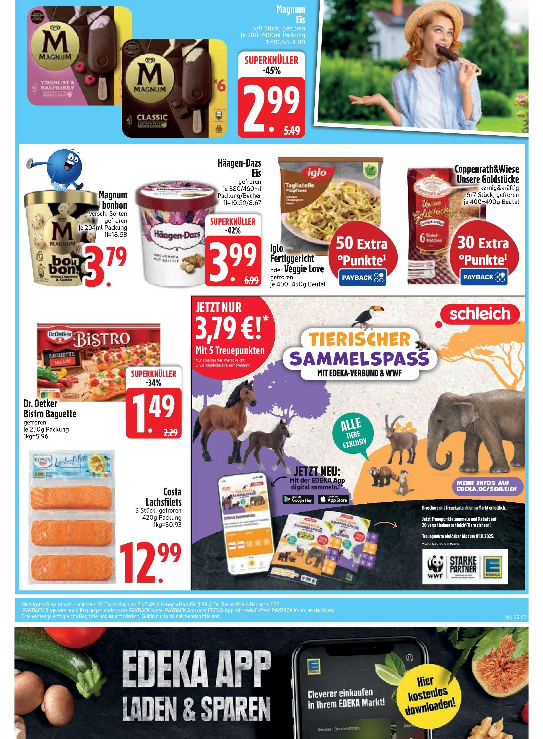 Edeka prospekt Kirchseeon	 (ab 15.09.2025) » Angebote Online | Seite: 9 | Produkte: Iglo, Baguette, Salami, Eis