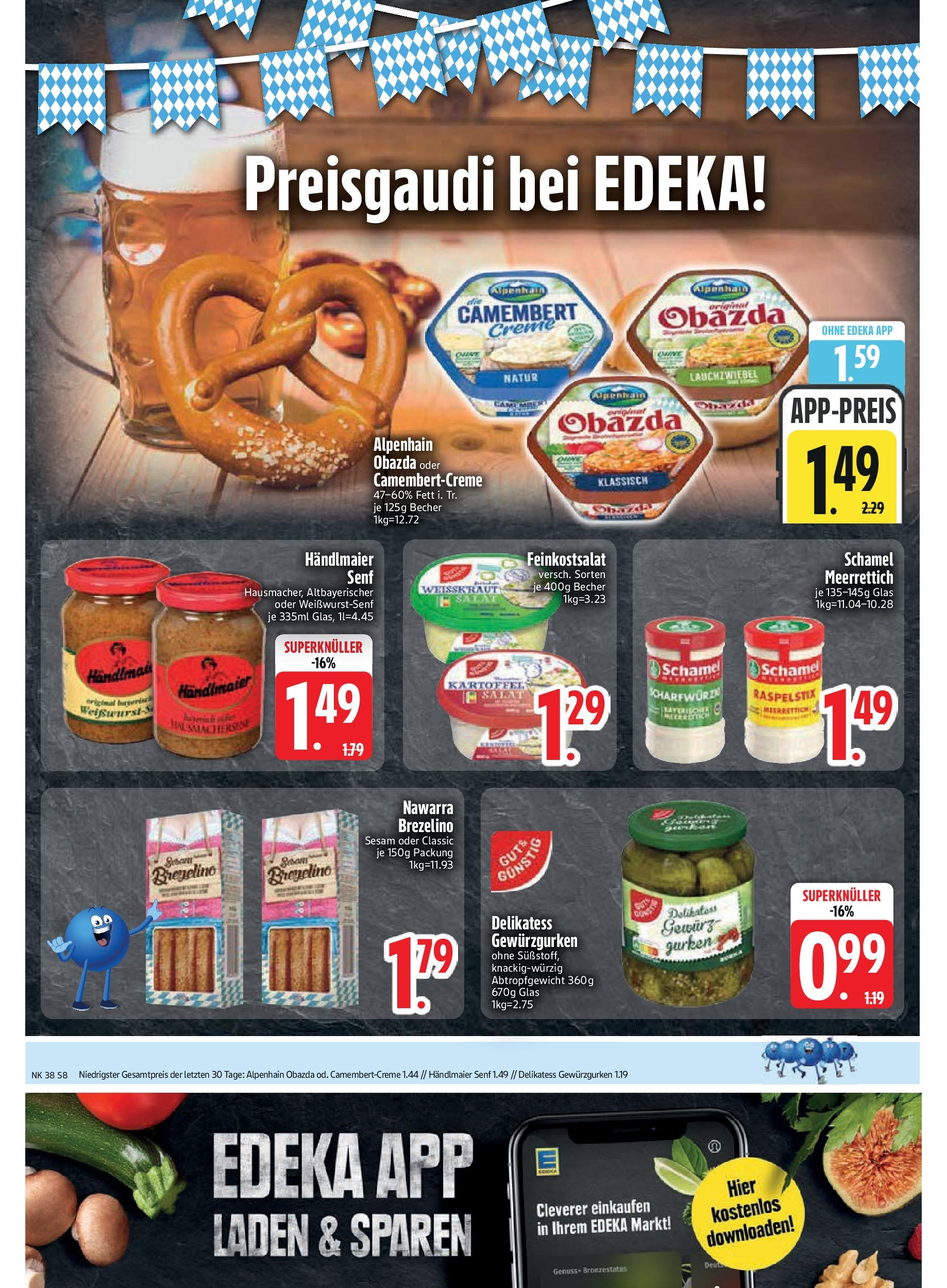 Edeka prospekt Kirchseeon	 (ab 15.09.2025) » Angebote Online | Seite: 10 | Produkte: Creme, Gurken, Salat