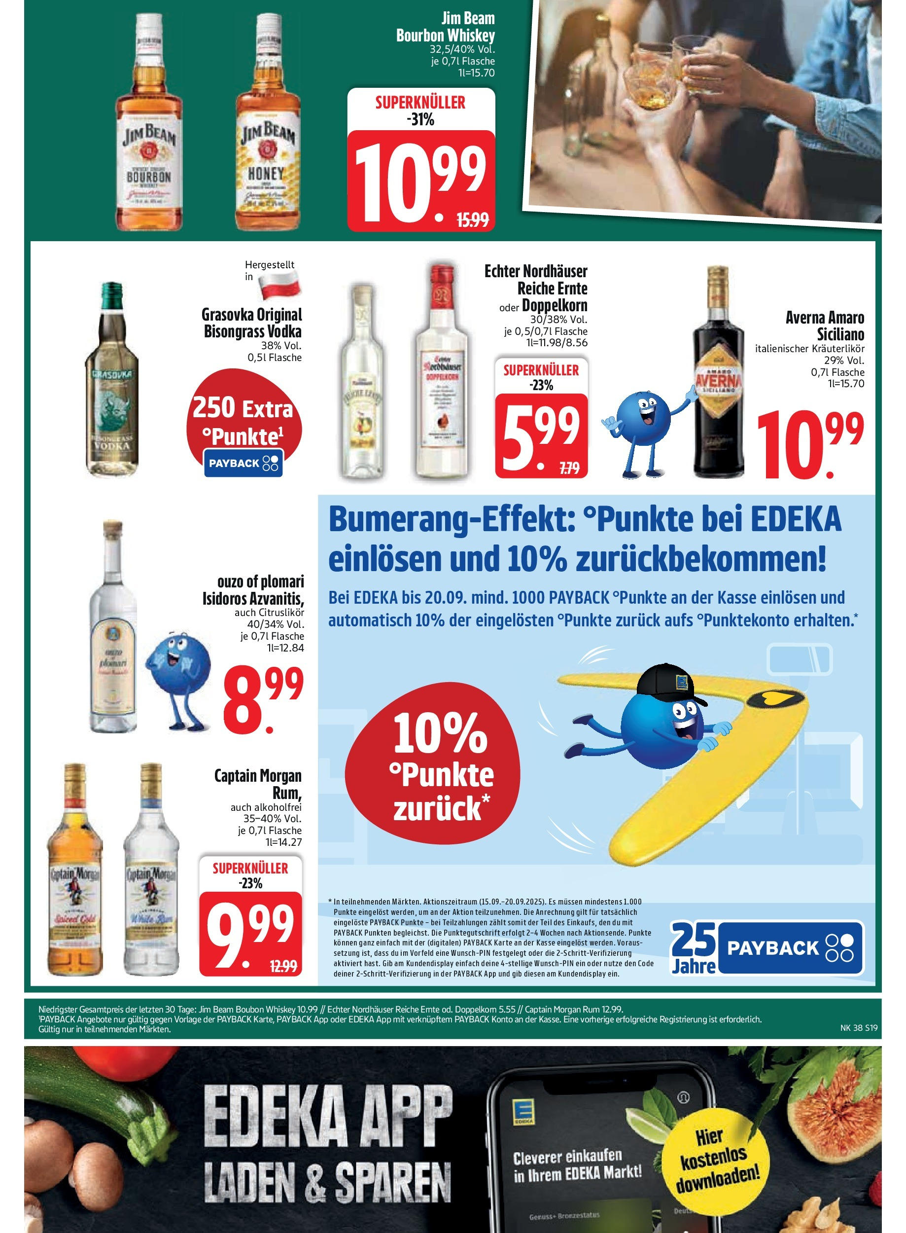 Edeka prospekt Kirchseeon	 (ab 15.09.2025) » Angebote Online | Seite: 21 | Produkte: Jim beam, Rum, Bourbon, Whiskey