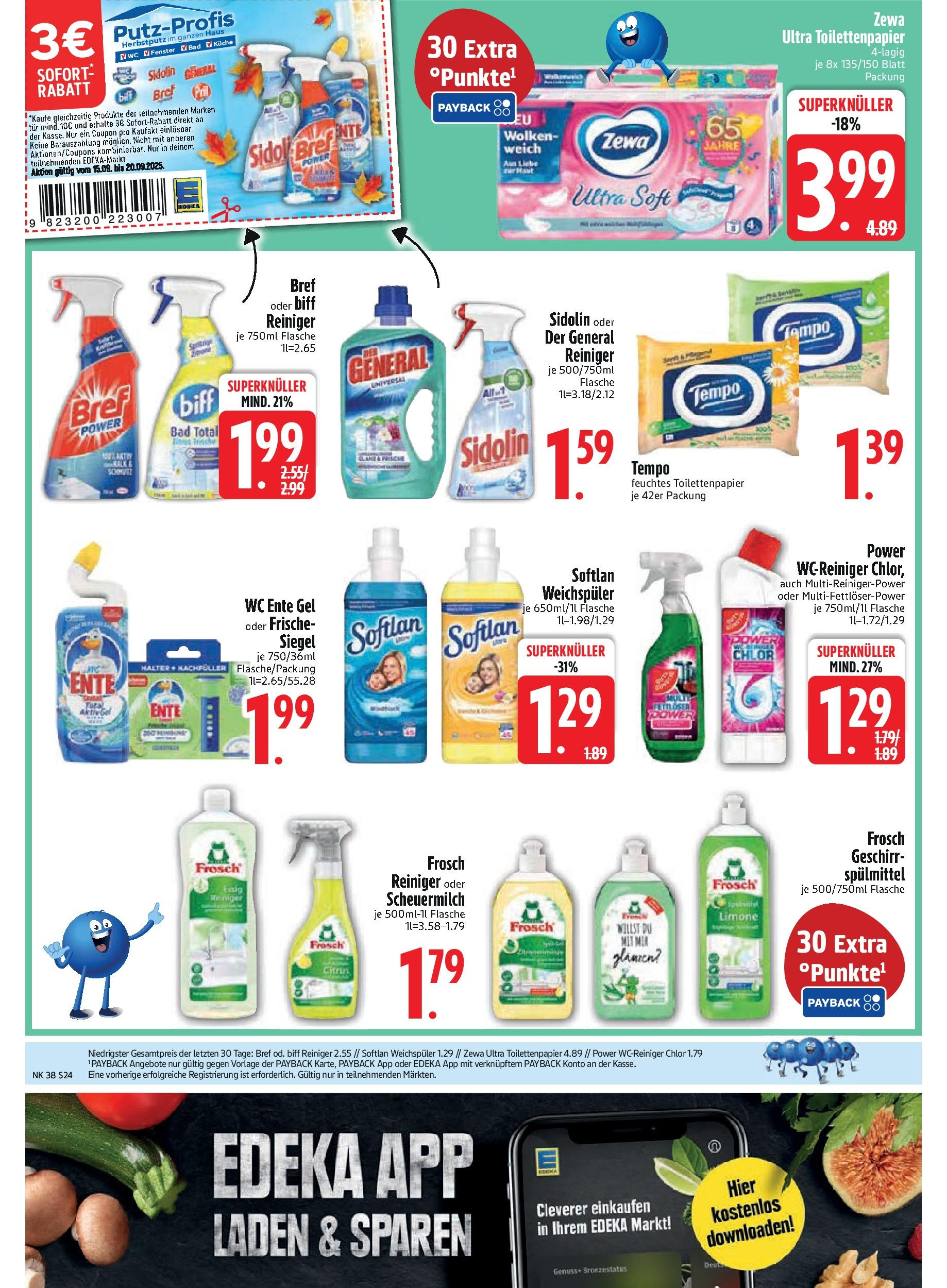 Edeka prospekt Kirchseeon	 (ab 15.09.2025) » Angebote Online | Seite: 26 | Produkte: Bad, Pril, Ente, Toilettenpapier