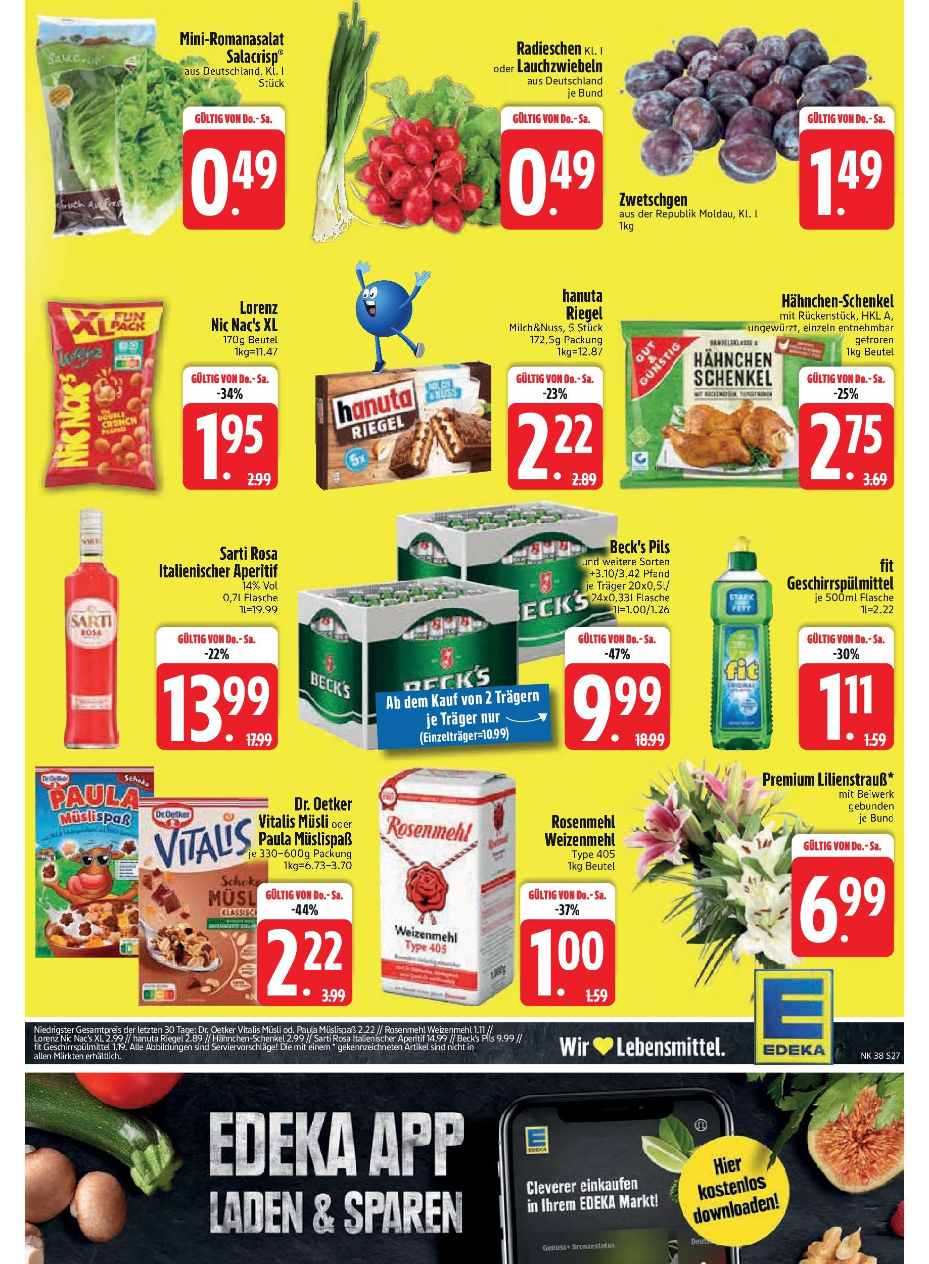 Edeka prospekt Kirchseeon	 (ab 15.09.2025) » Angebote Online | Seite: 29 | Produkte: Musli, Hahnchen, Hahnchenschenkel, Zwetschgen