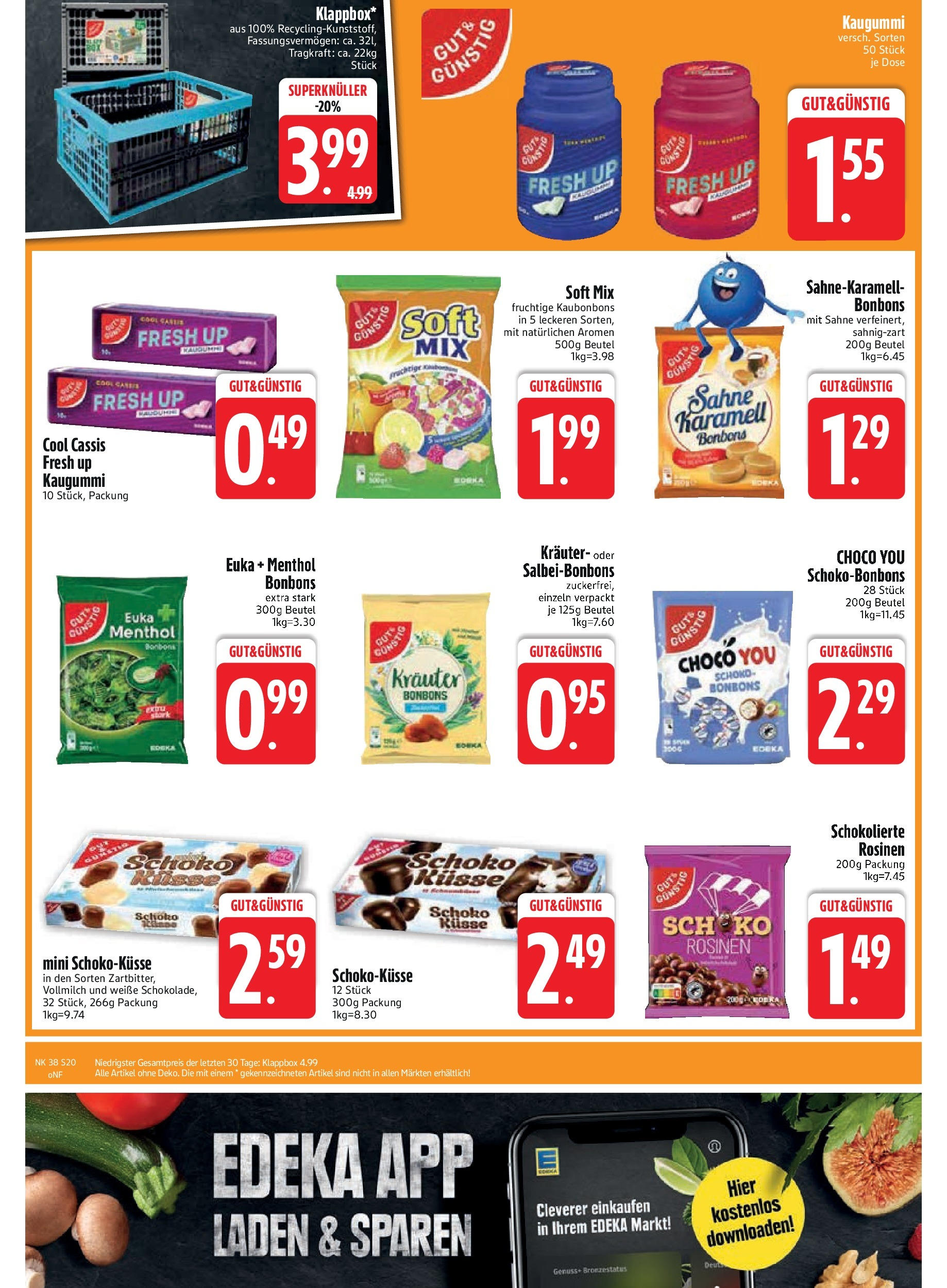 Edeka prospekt Kirchseeon	 (ab 15.09.2025) » Angebote Online | Seite: 22 | Produkte: Rosinen, Sahne