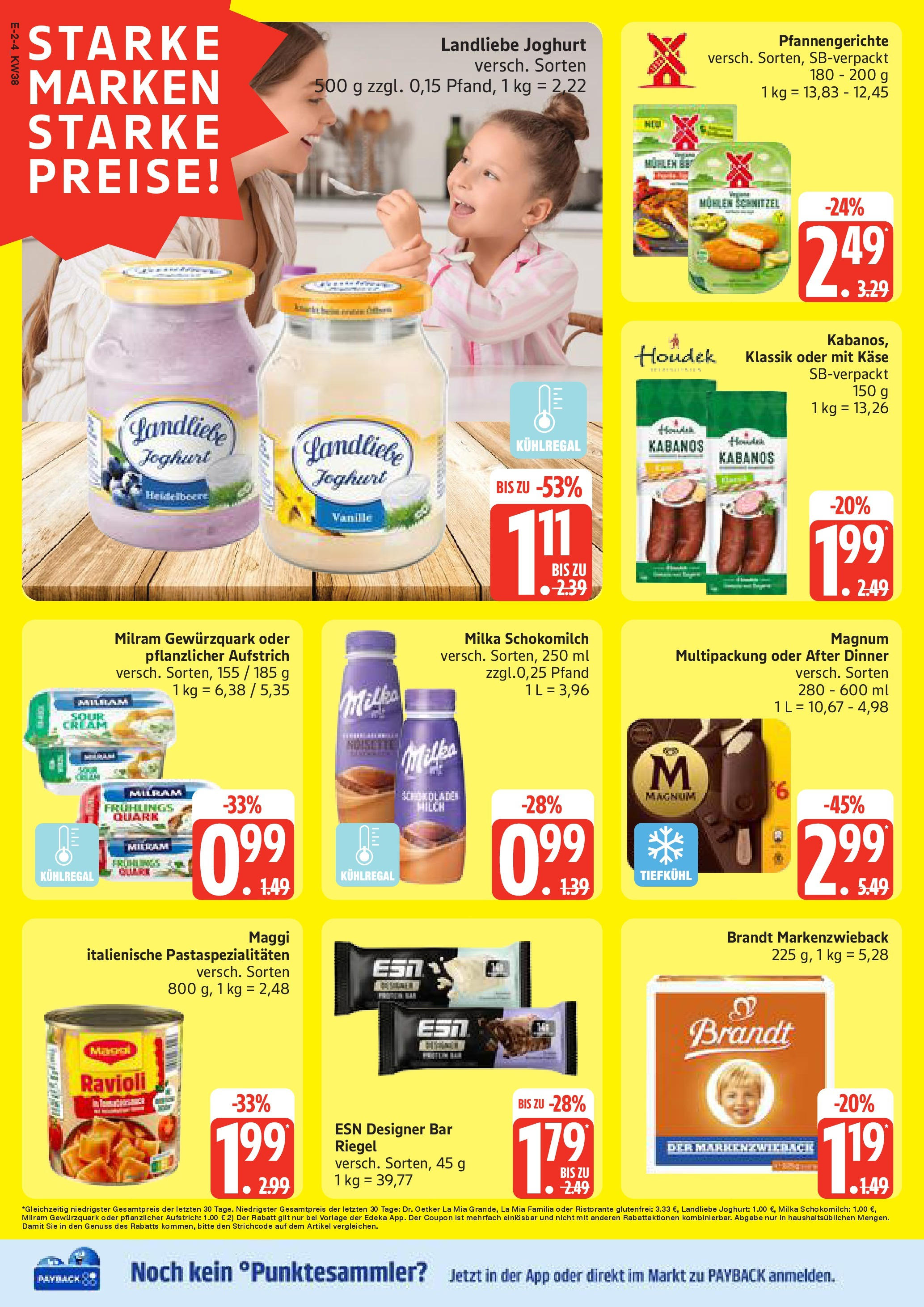 Edeka prospekt Neuruppin	 (ab 15.09.2025) » Angebote Online | Seite: 2 | Produkte: Maggi, Quark, Landliebe joghurt, Pasta