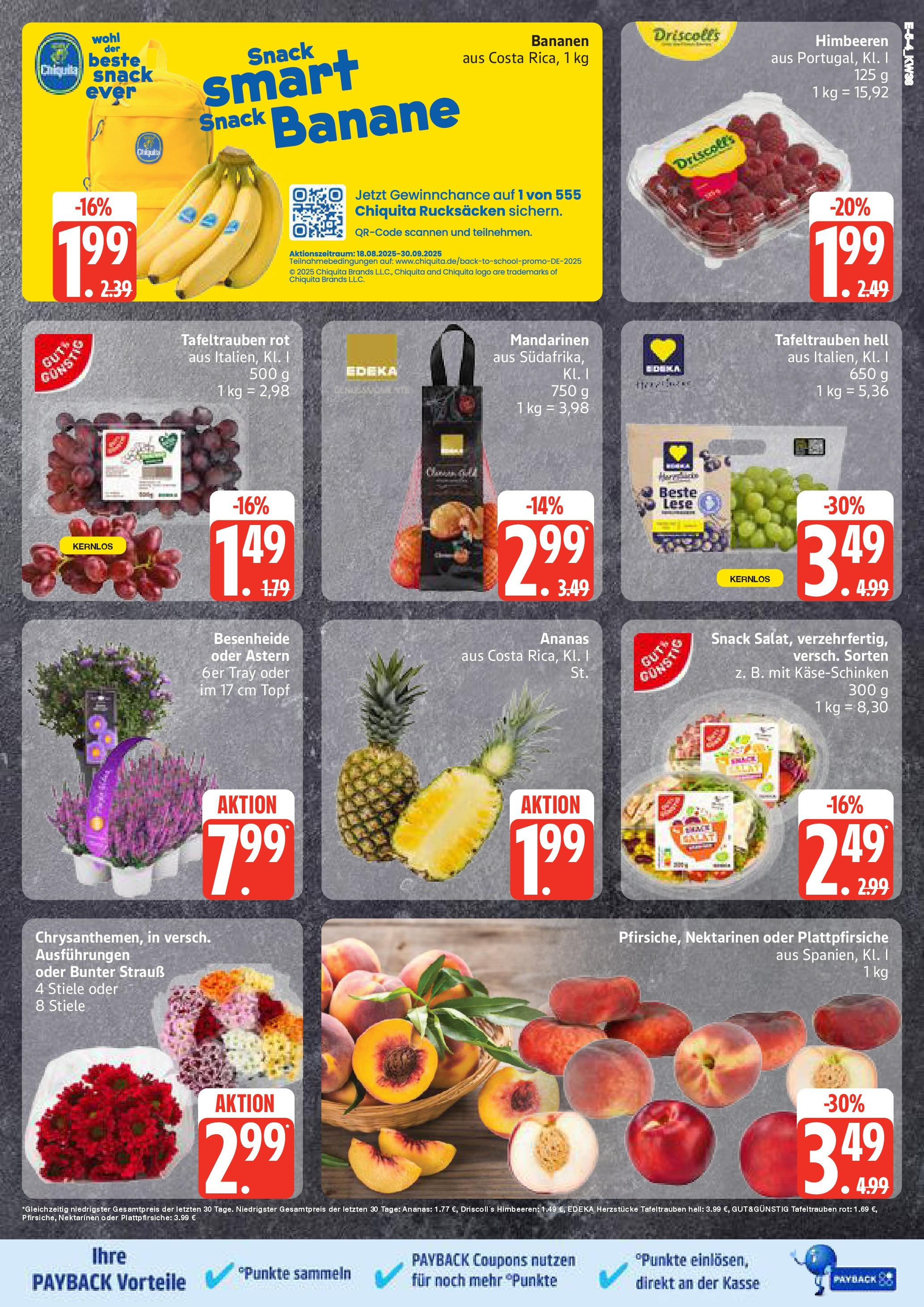Edeka prospekt Neuruppin	 (ab 15.09.2025) » Angebote Online | Seite: 5 | Produkte: Himbeeren, Nektarinen, Bananen, Mandarinen
