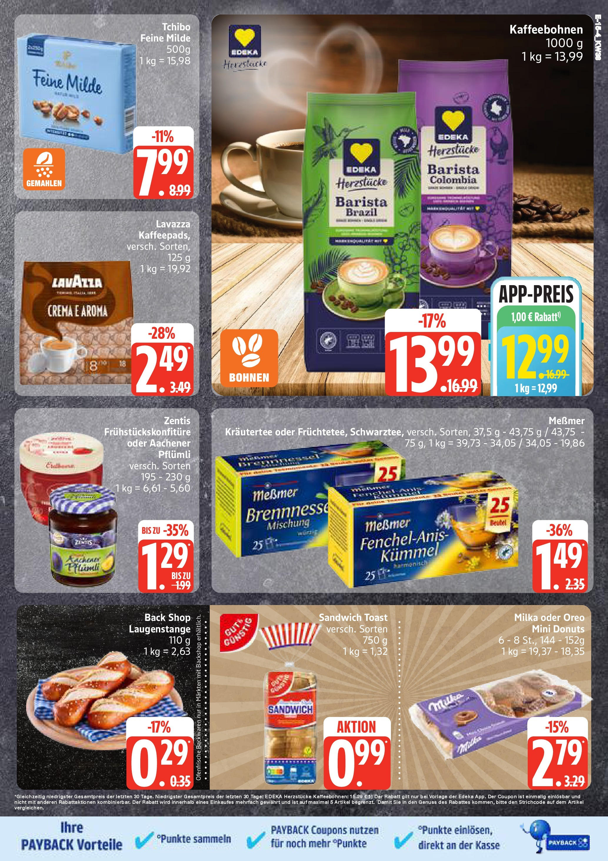 Edeka prospekt Neuruppin	 (ab 15.09.2025) » Angebote Online | Seite: 15 | Produkte: Messmer, Milka, Ofenfrische, Donuts