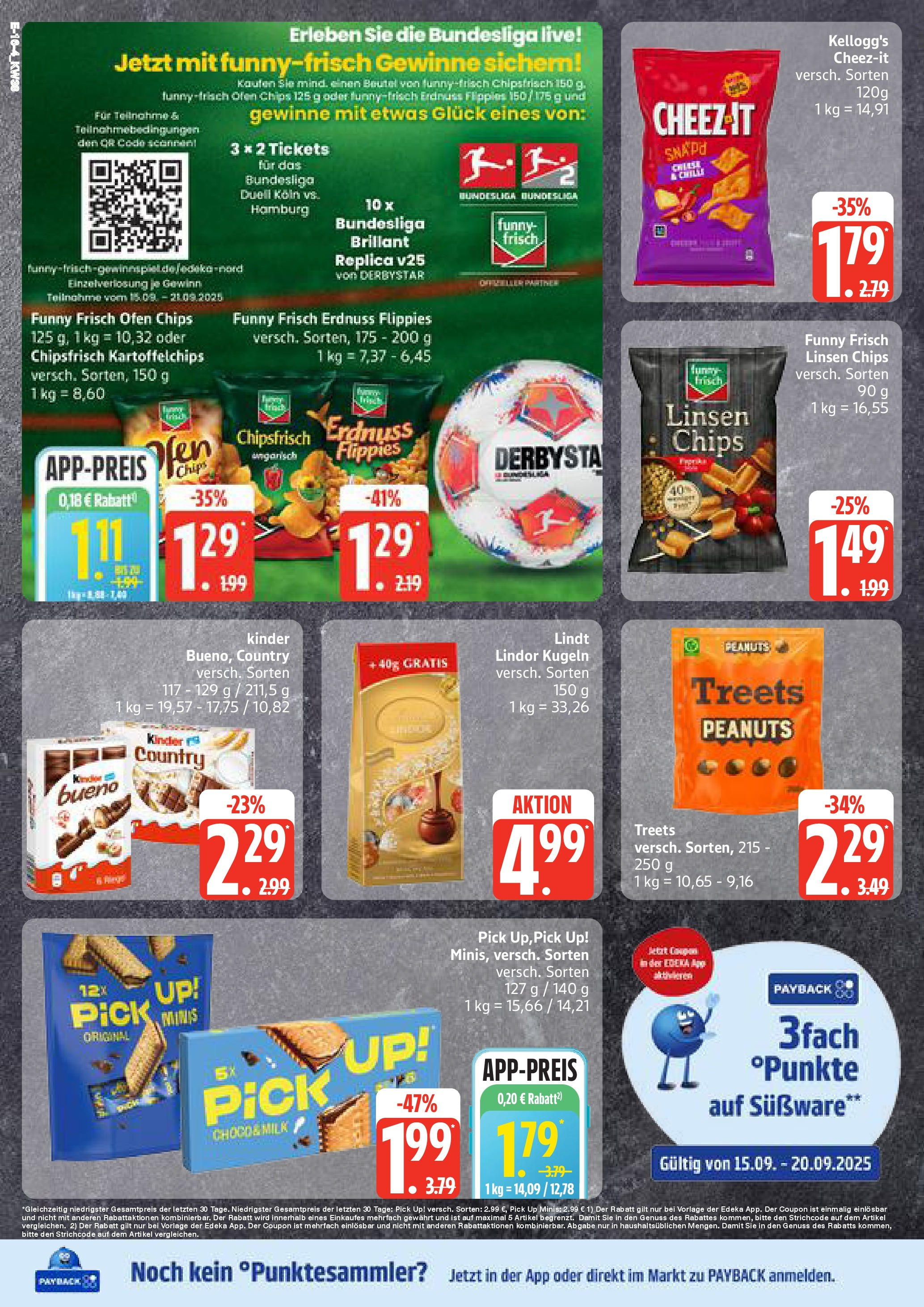 Edeka prospekt Neuruppin	 (ab 15.09.2025) » Angebote Online | Seite: 16 | Produkte: Ofen, Kellogg's, Lindt, Chips