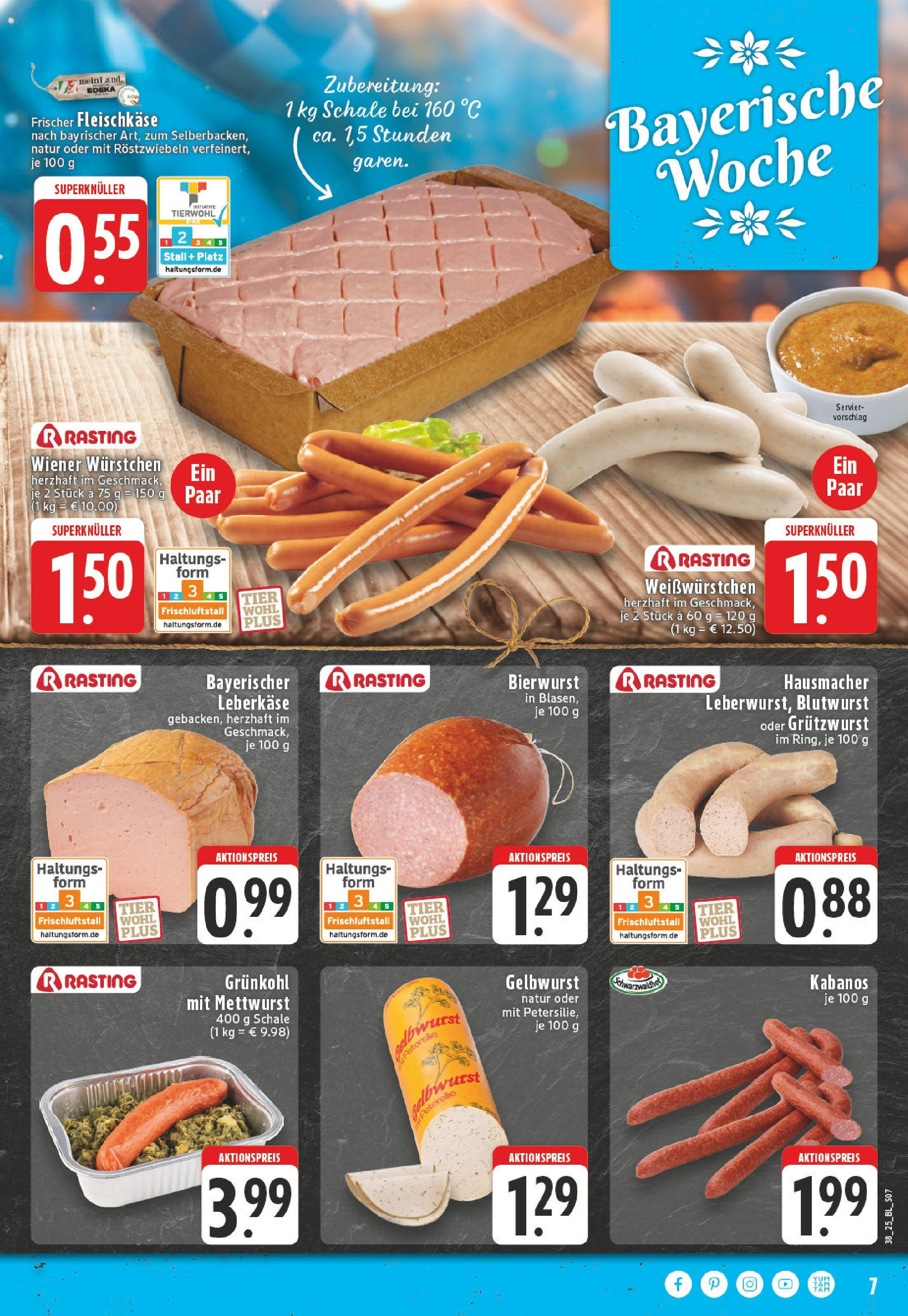 Edeka prospekt Köln	 (ab 15.09.2025) » Angebote Online | Seite: 9 | Produkte: Wiener wurstchen, Petersilie, Leberkase