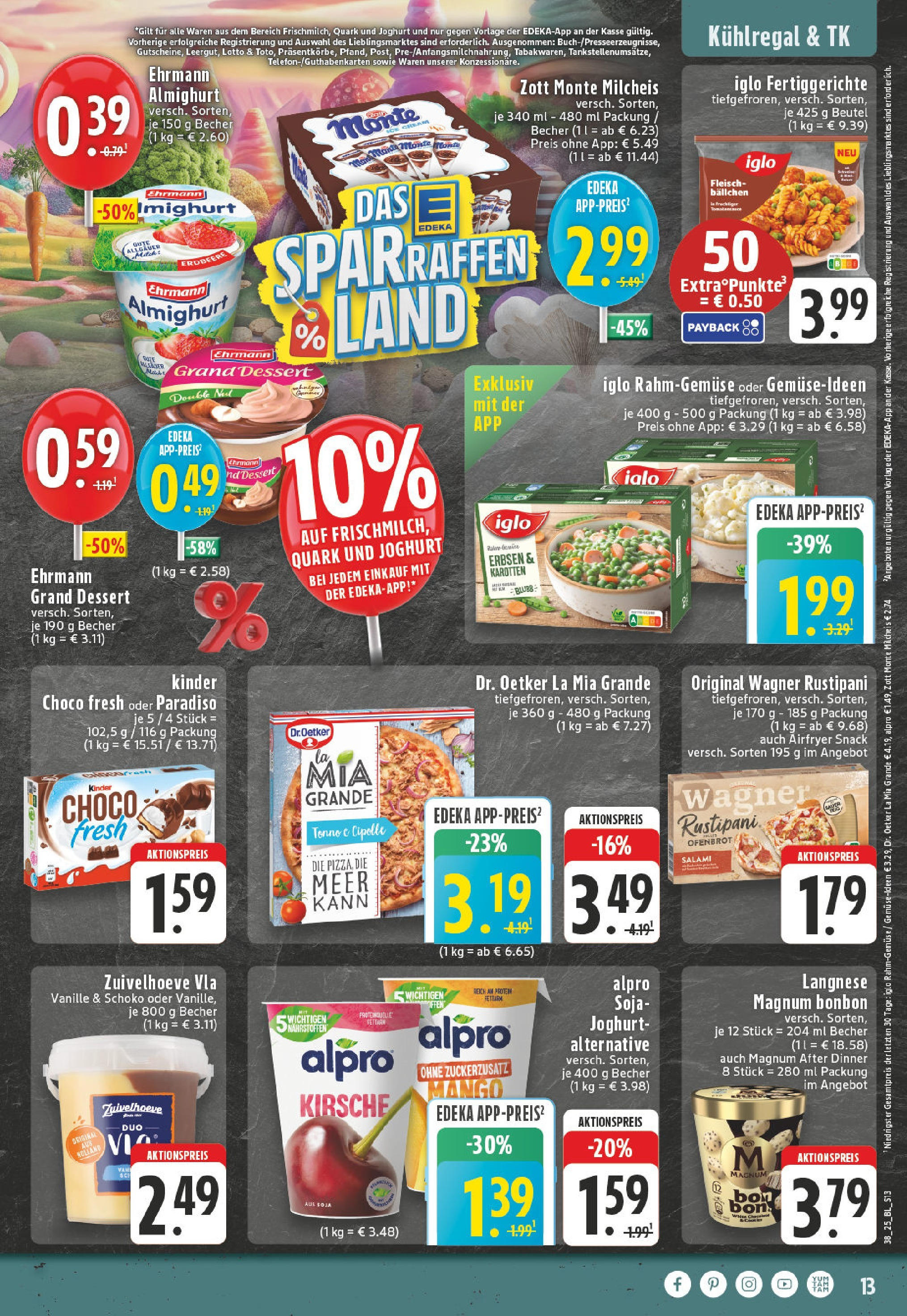 Edeka prospekt Köln	 (ab 15.09.2025) » Angebote Online | Seite: 15 | Produkte: Ehrmann grand dessert, Fertiggerichte, Salami, Erbsen