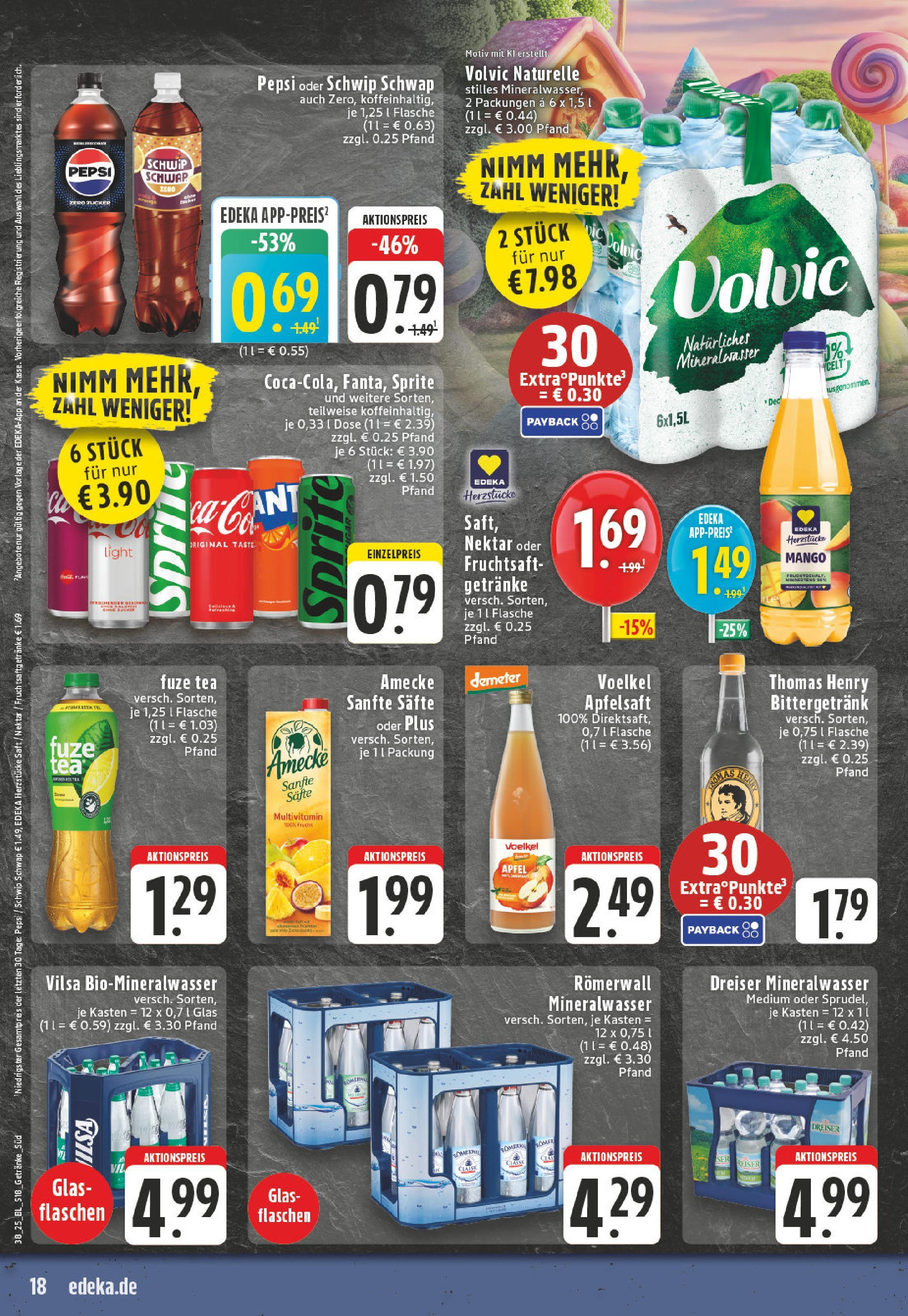Edeka prospekt Köln	 (ab 15.09.2025) » Angebote Online | Seite: 20 | Produkte: Sprite, Äpfel, Mineralwasser, Saft