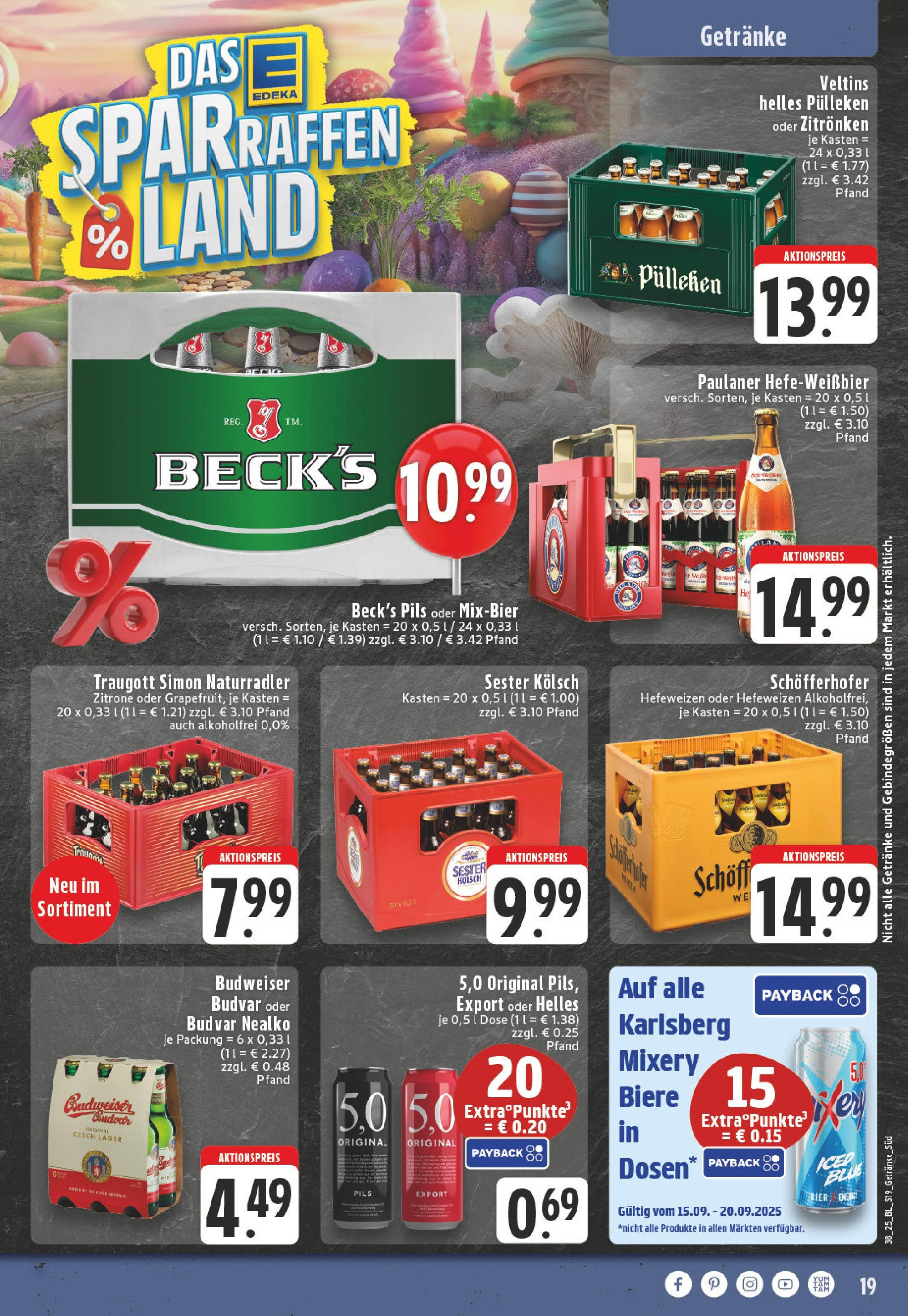 Edeka prospekt Köln	 (ab 15.09.2025) » Angebote Online | Seite: 21 | Produkte: Helles pulleken, Energy, Pils, Zitrone