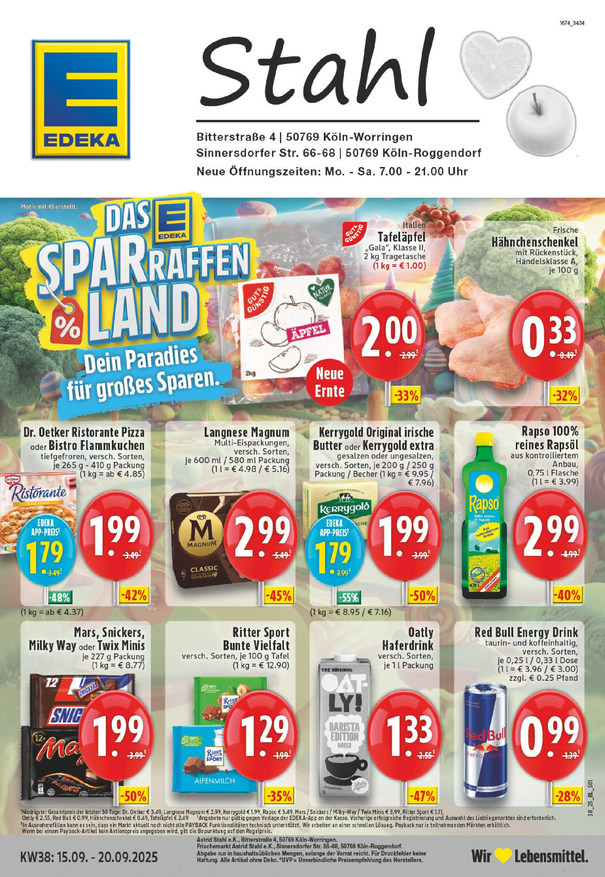 Edeka prospekt Köln	 (ab 15.09.2025) » Angebote Online | Seite: 1 | Produkte: Ristorante, Ritter sport, Pizza, Uhr