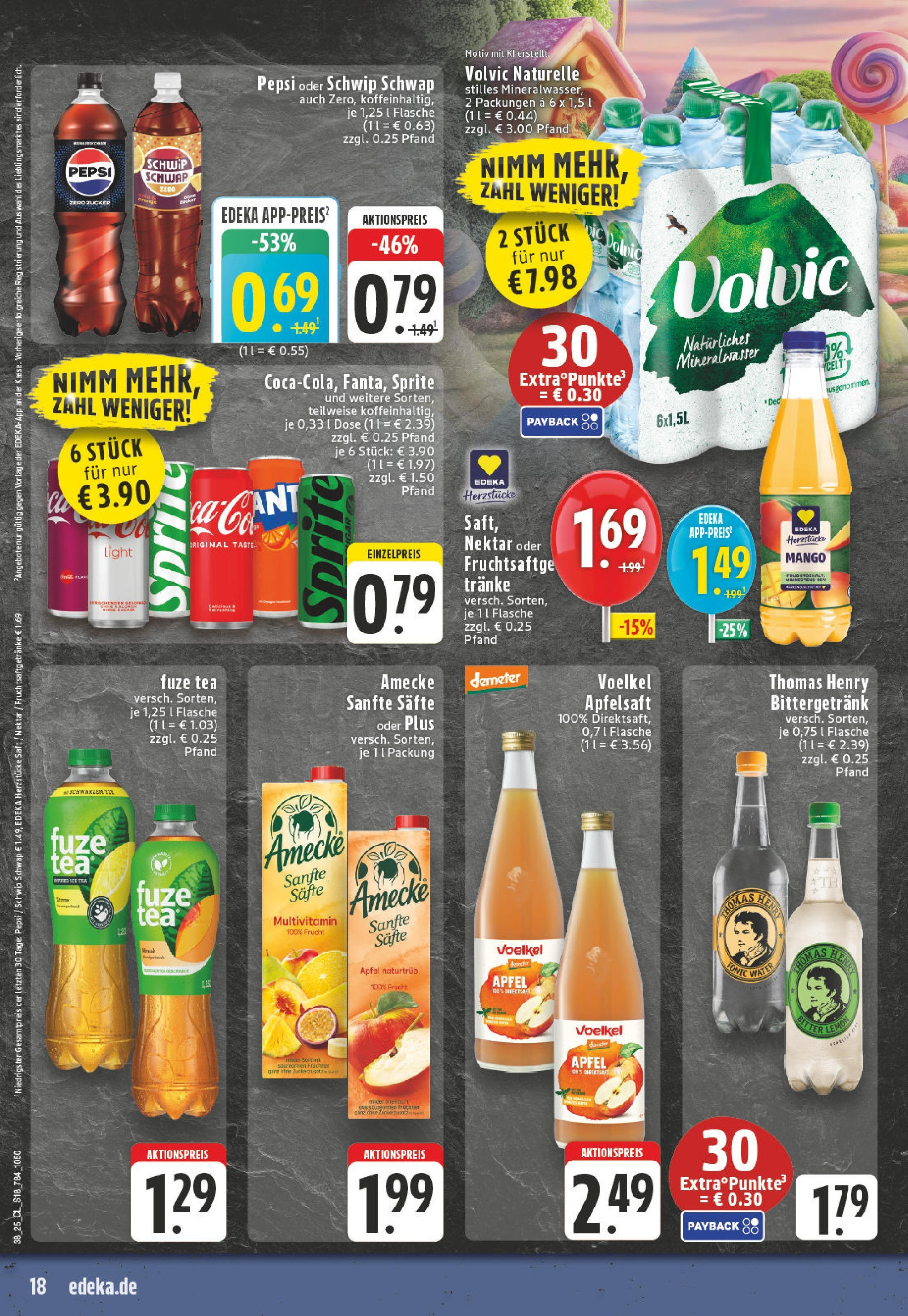 Edeka prospekt Roetgen	 (ab 14.09.2025) » Angebote Online | Seite: 20 | Produkte: Zucker, Pepsi, Saft, Volvic