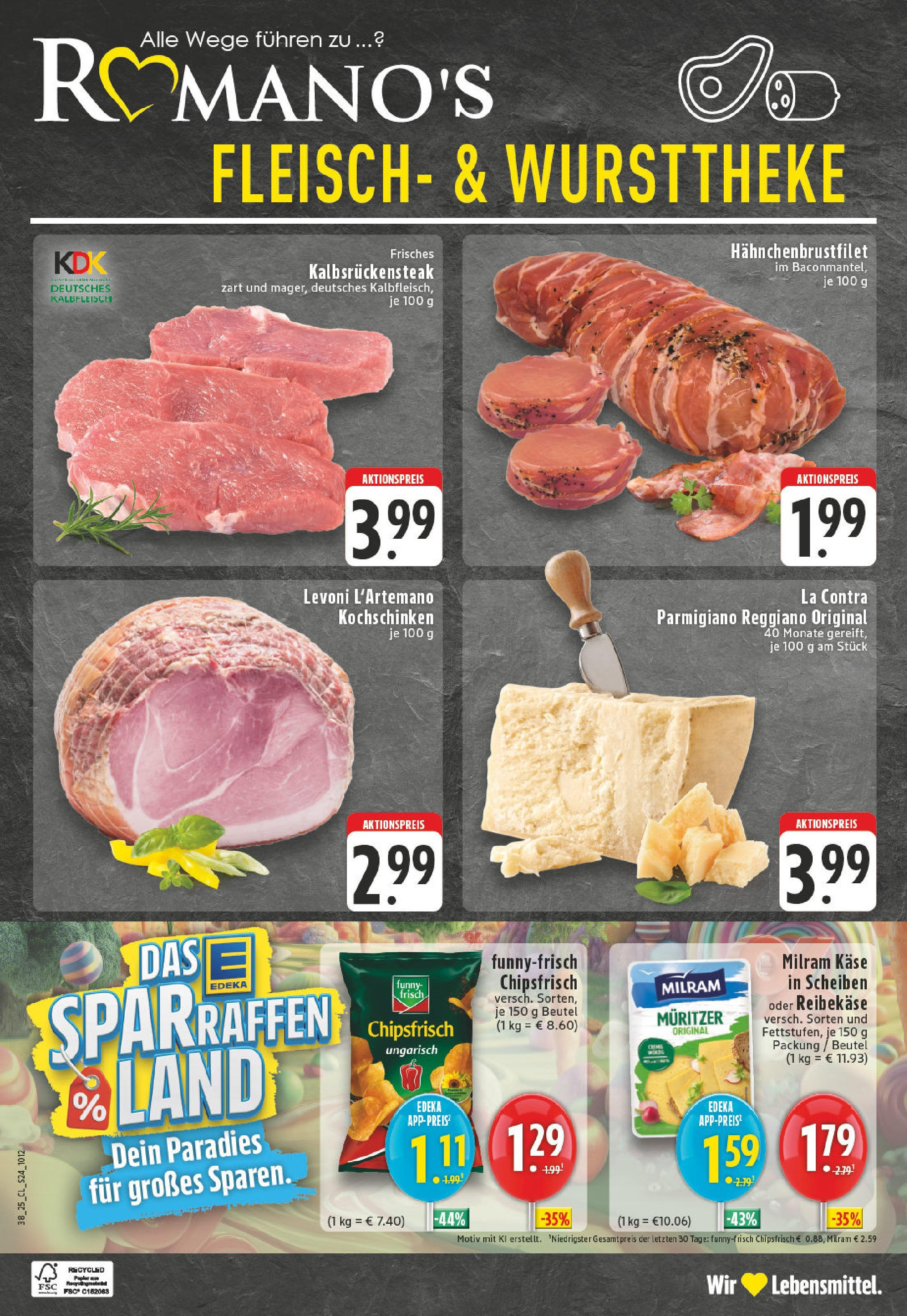 Edeka prospekt Köln-Godorf	 (ab 14.09.2025) » Angebote Online | Seite: 26 | Produkte: Käse, Milram, Steak, Fleisch