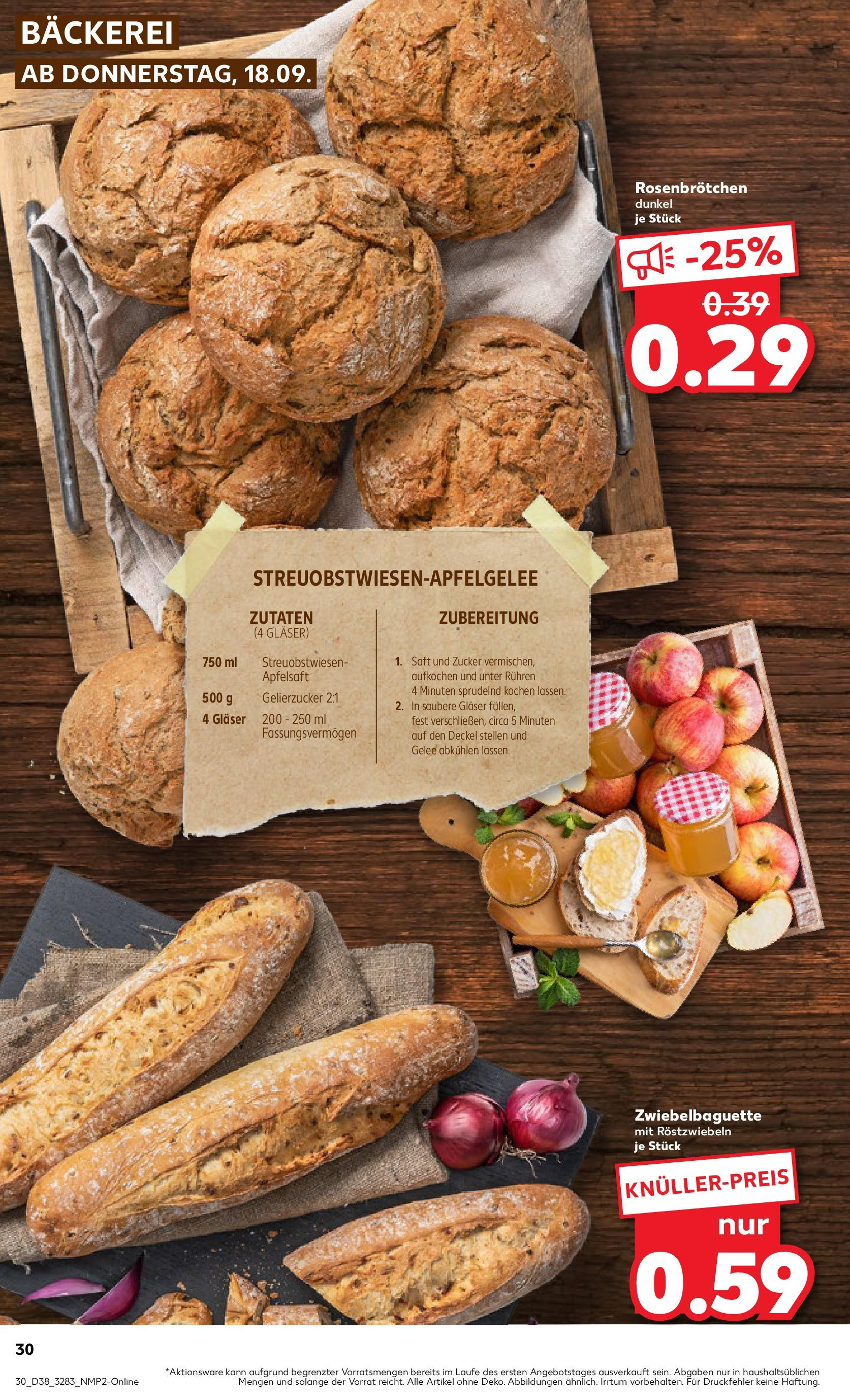 Prospekt Kaufland ab 18.09.2025 » Angebote Online zum Blättern | Seite: 30 | Produkte: Gelierzucker, Apple, Zucker, Saft