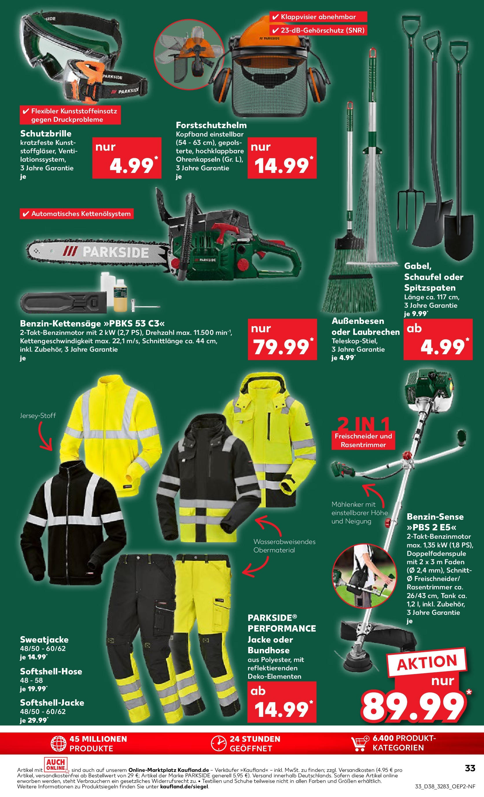 Prospekt Kaufland ab 18.09.2025 » Angebote Online zum Blättern | Seite: 33 | Produkte: Sweatjacke, Sweatshirt, String, Jacke