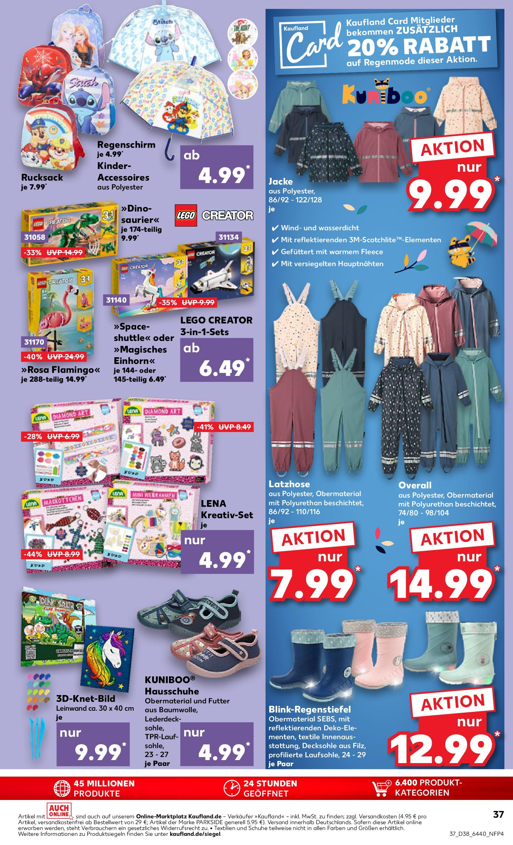 Prospekt Kaufland ab 17.09.2025 » Angebote Online zum Blättern | Seite: 37 | Produkte: Jacke, Overall, Rucksack, Regenschirm