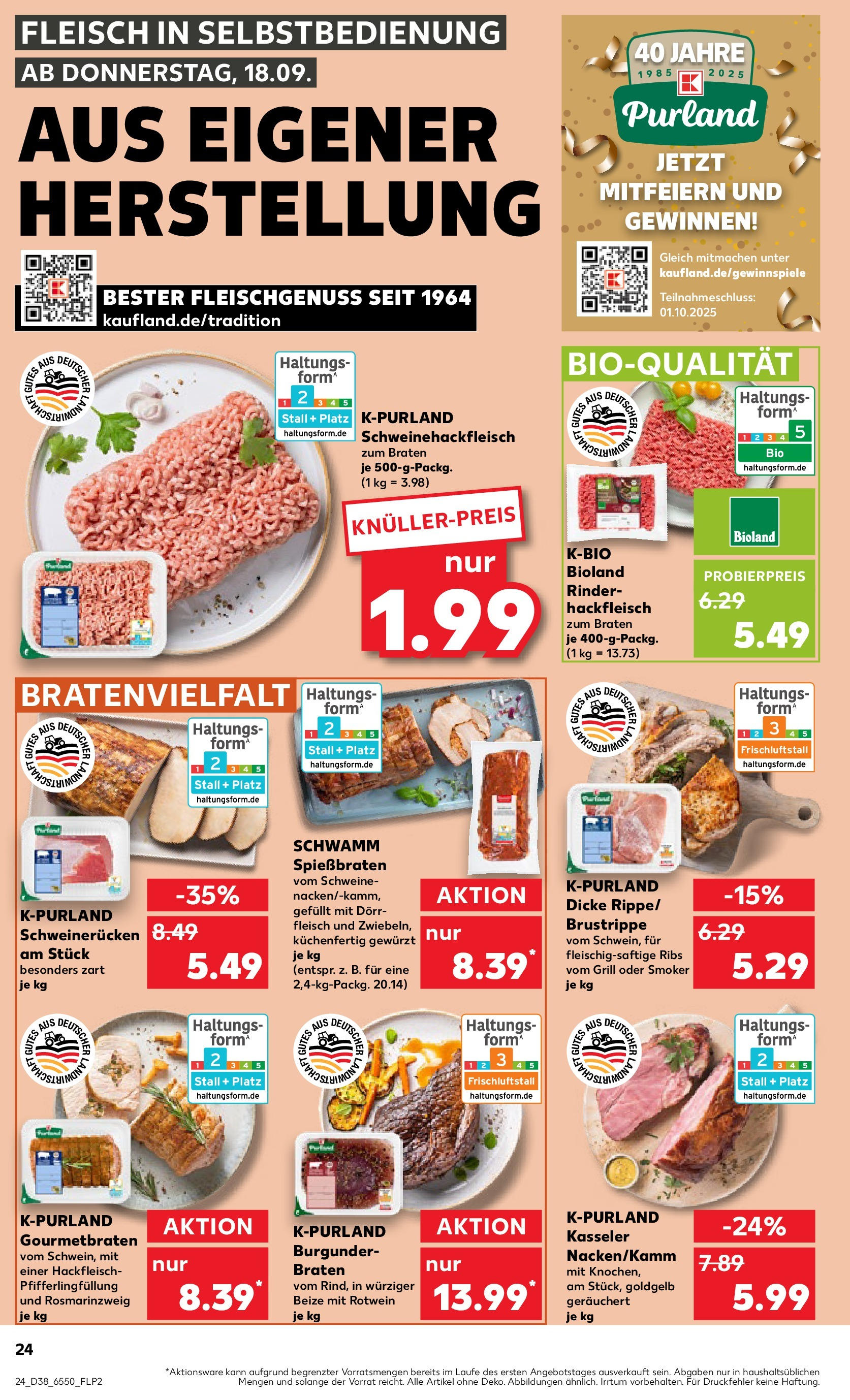 Prospekt Kaufland ab 18.09.2025 » Angebote Online zum Blättern | Seite: 24 | Produkte: Grill, Rotwein, Fleisch, Hackfleisch