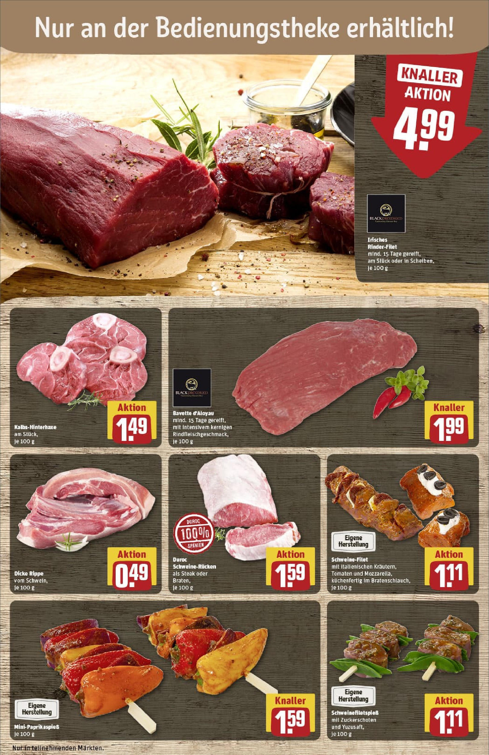 REWE Prospekt ab 14.09.2025 zum Blättern » Angebote | Seite: 10 | Produkte: Rinderfilet, Tomaten, Schweinefilet, Schweinerucken